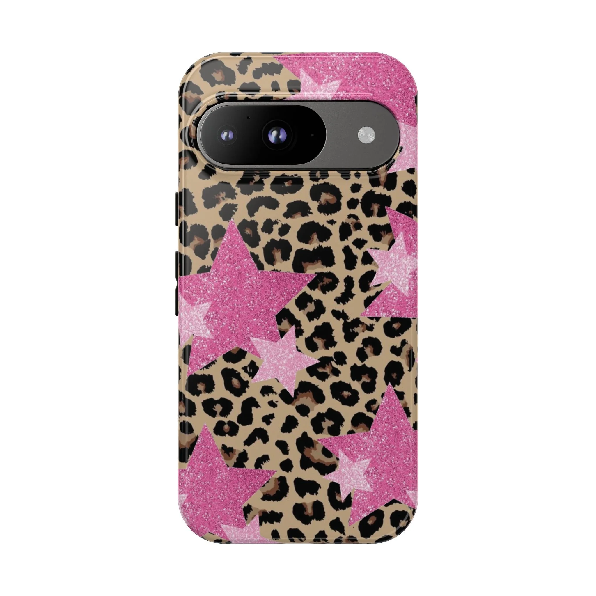Pink Cheetah Stars | Tough Phone Case