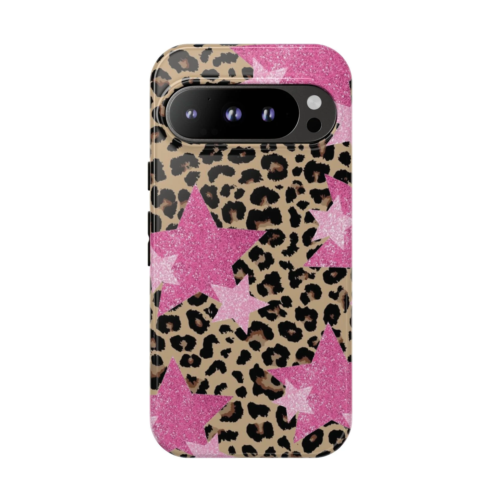 Pink Cheetah Stars | Tough Phone Case