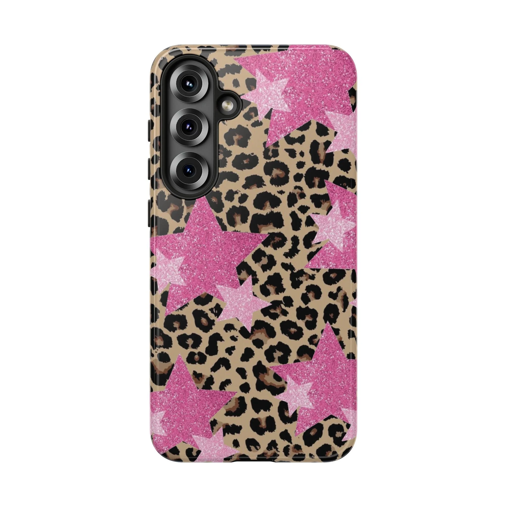 Pink Cheetah Stars | Tough Phone Case
