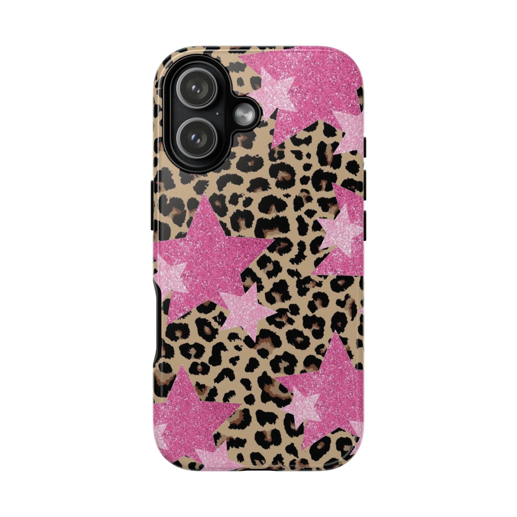 Pink Cheetah Stars | Tough Phone Case
