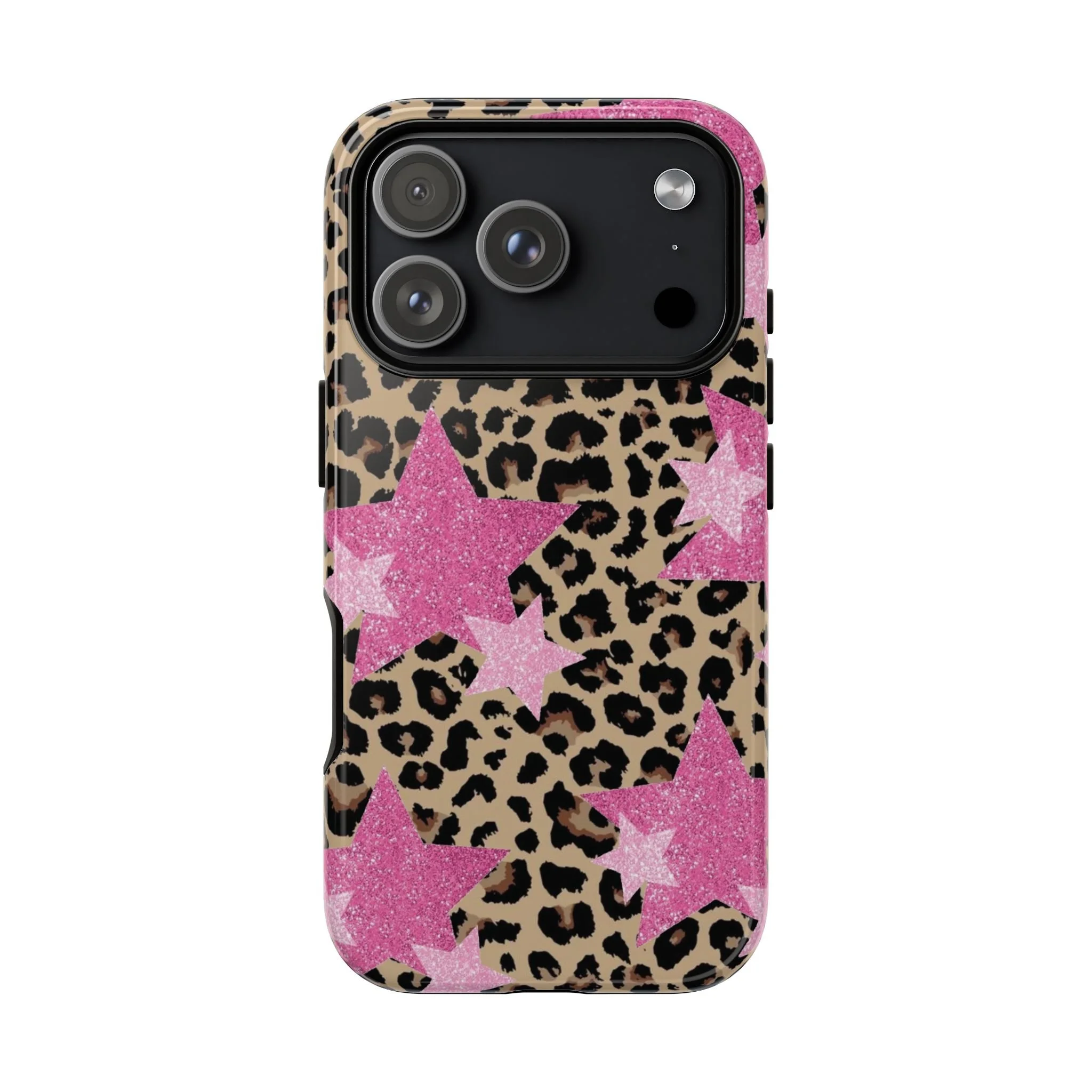 Pink Cheetah Stars | Tough Phone Case