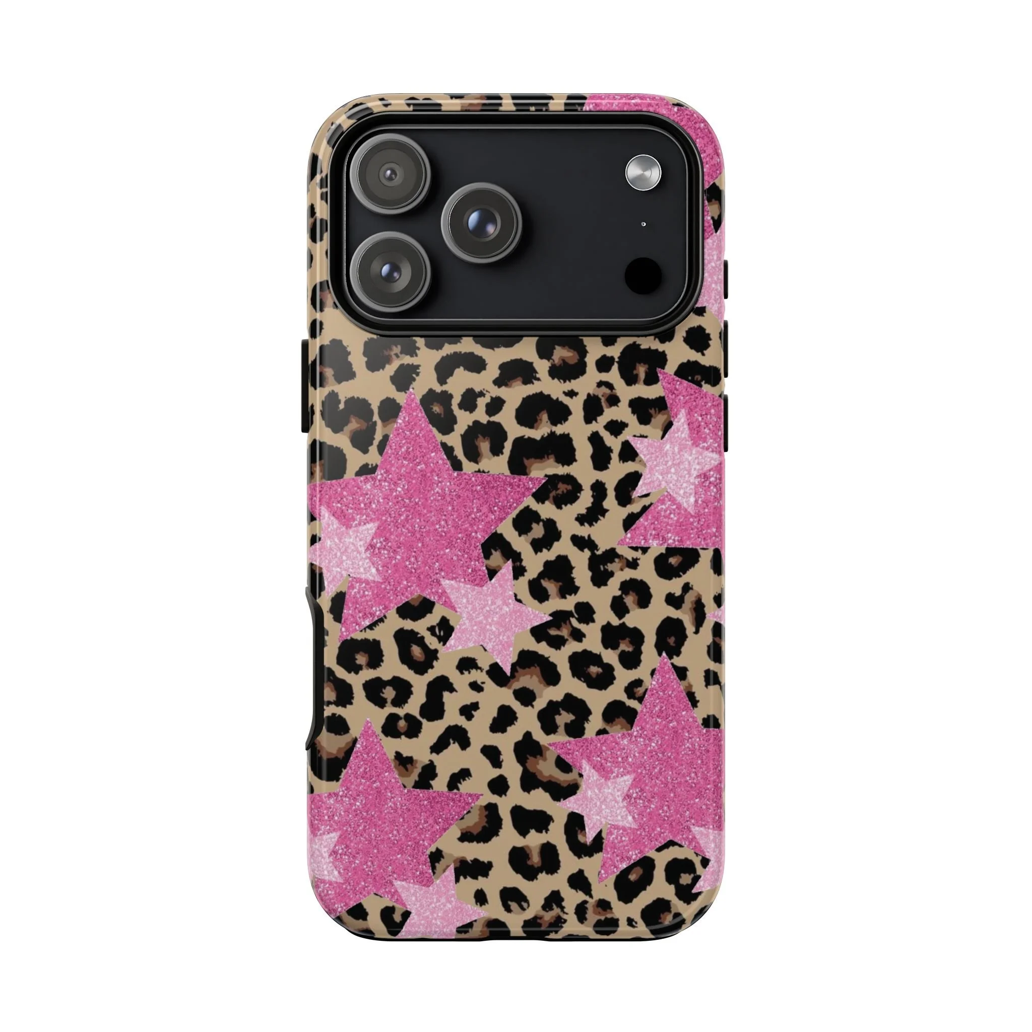 Pink Cheetah Stars | Tough Phone Case