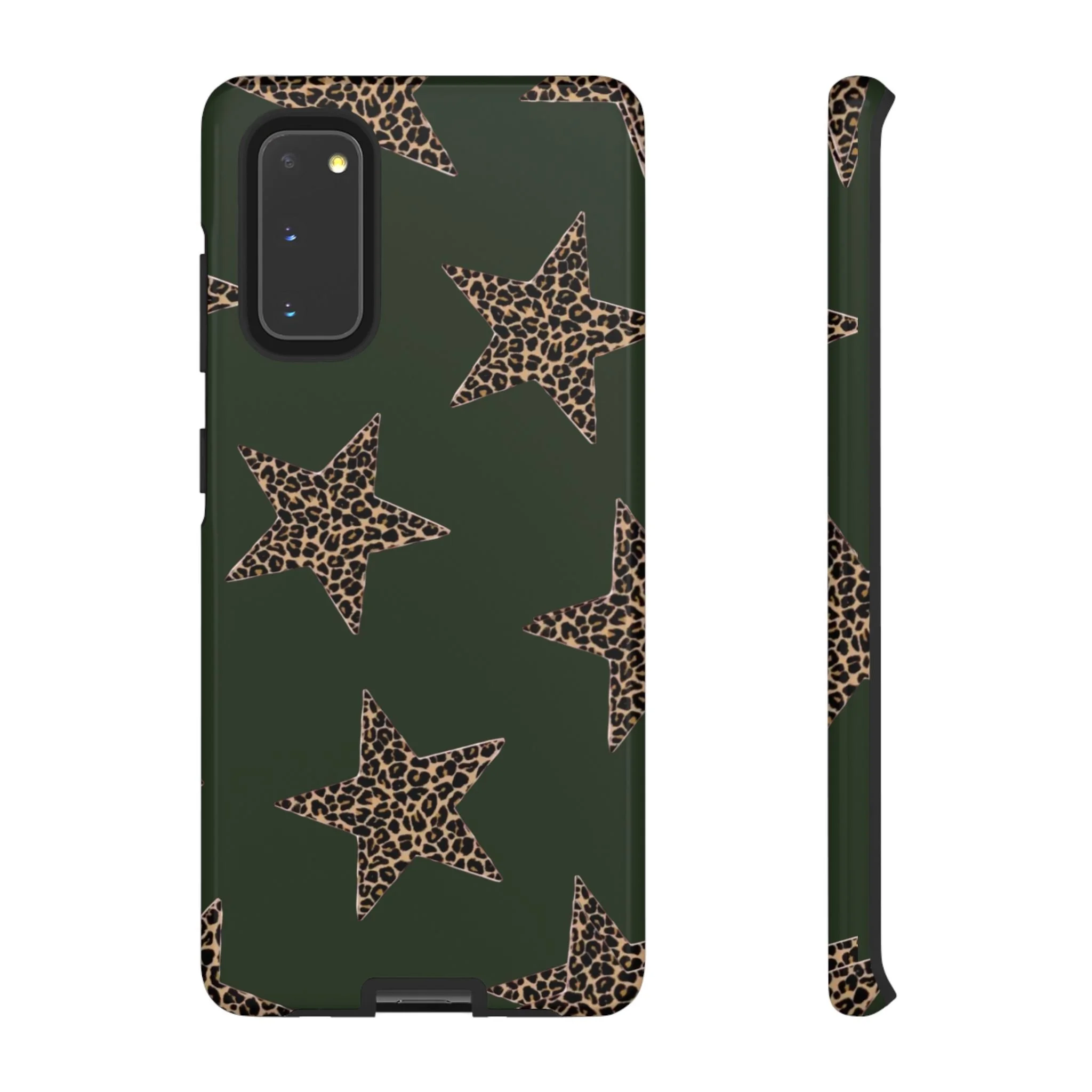 Deep Green Cheetah Stars | Tough Phone Case