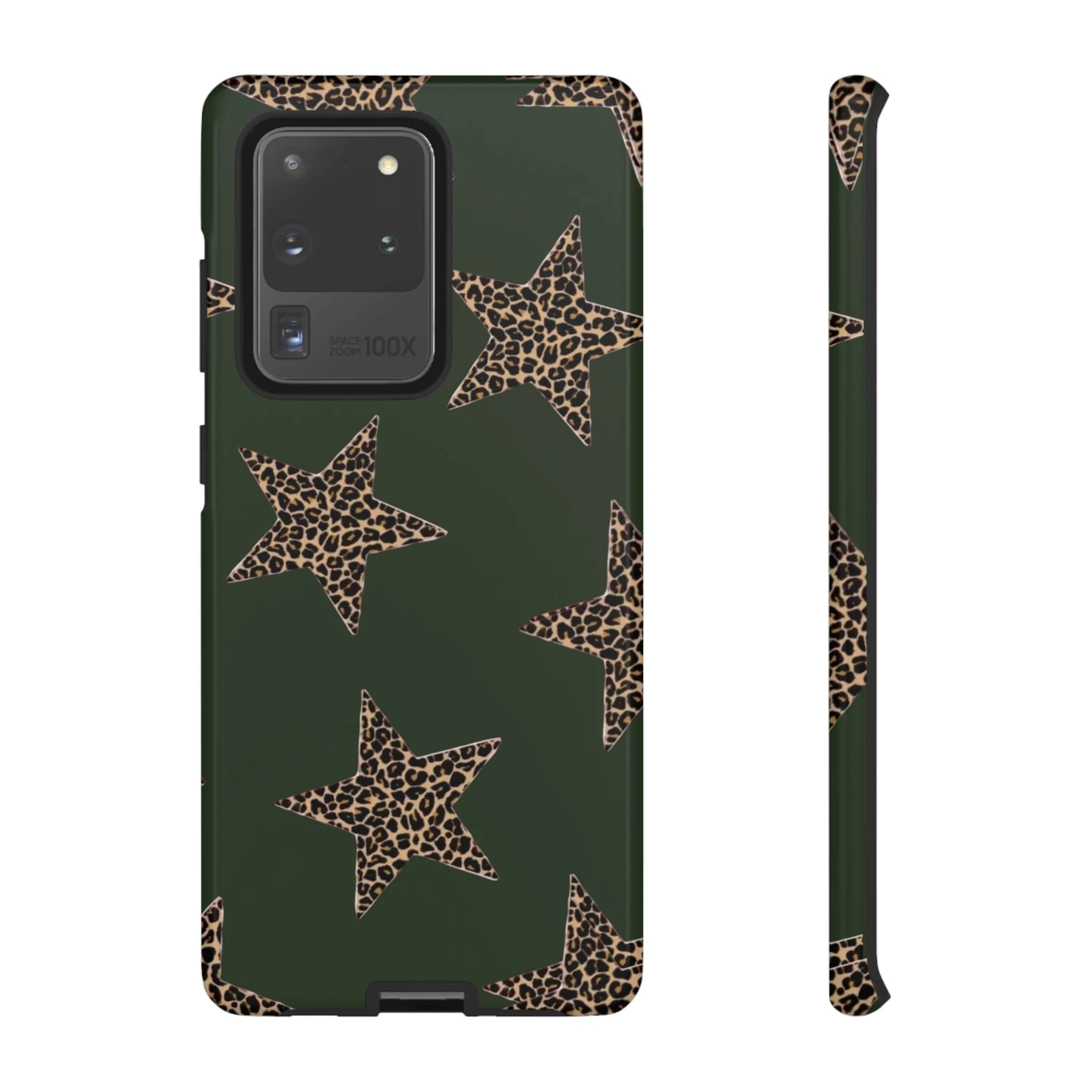 Deep Green Cheetah Stars | Tough Phone Case