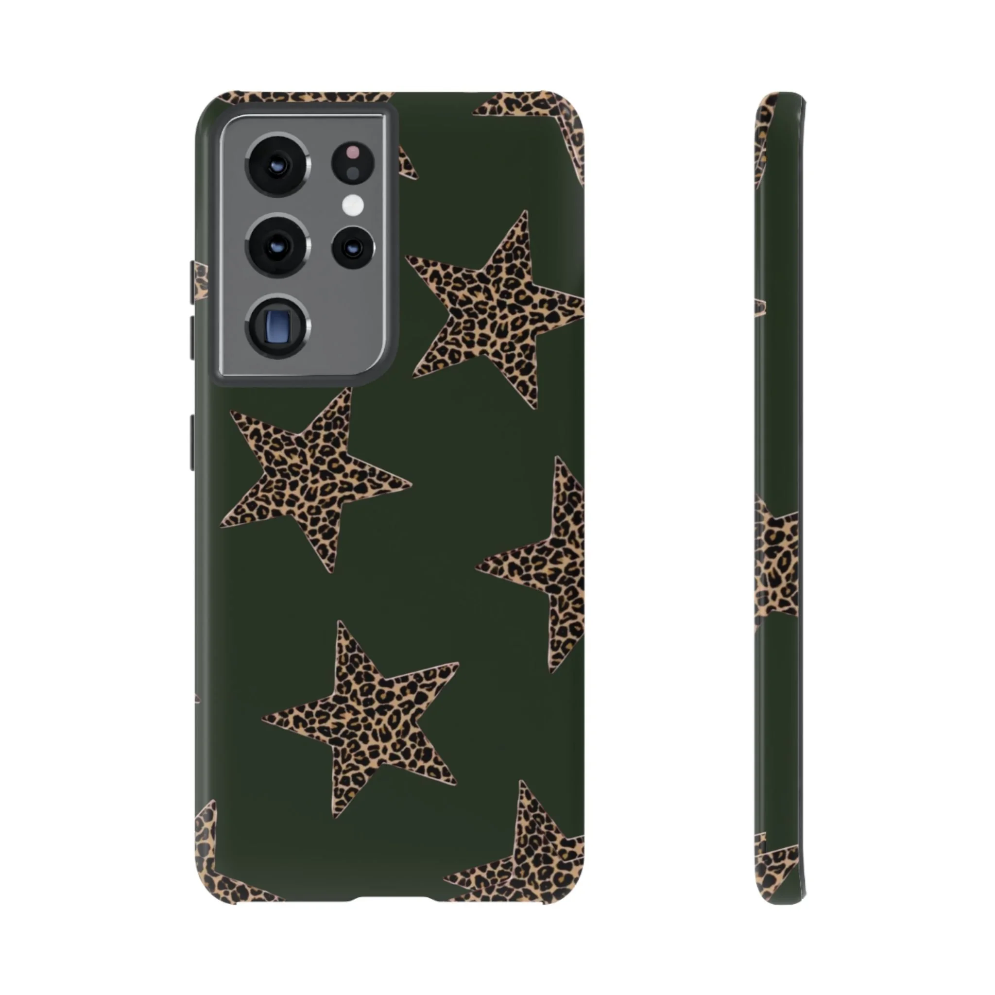 Deep Green Cheetah Stars | Tough Phone Case