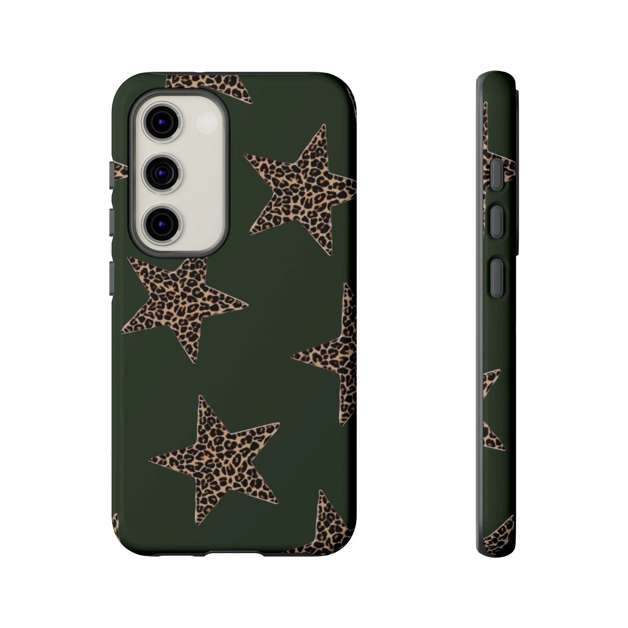 Deep Green Cheetah Stars | Tough Phone Case