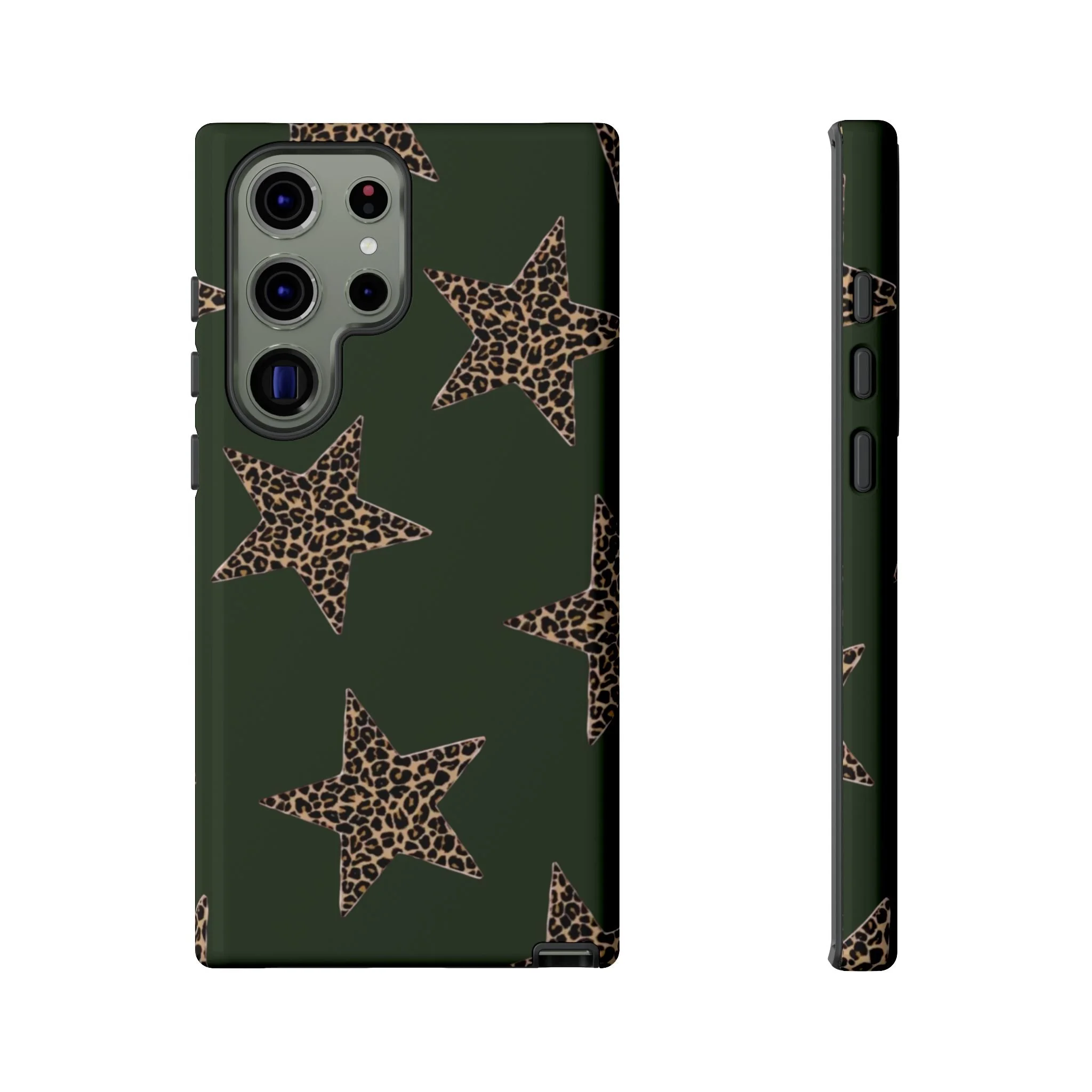 Deep Green Cheetah Stars | Tough Phone Case