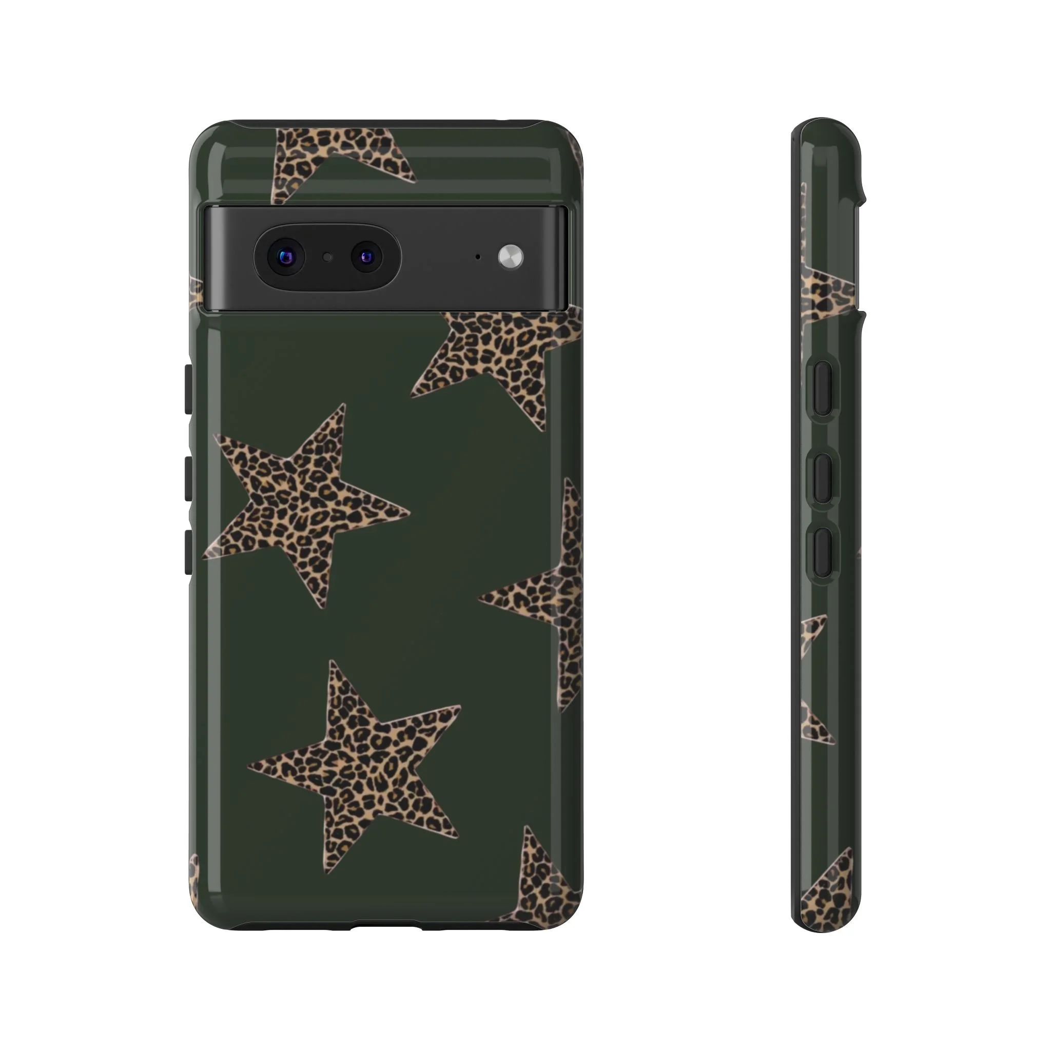 Deep Green Cheetah Stars | Tough Phone Case