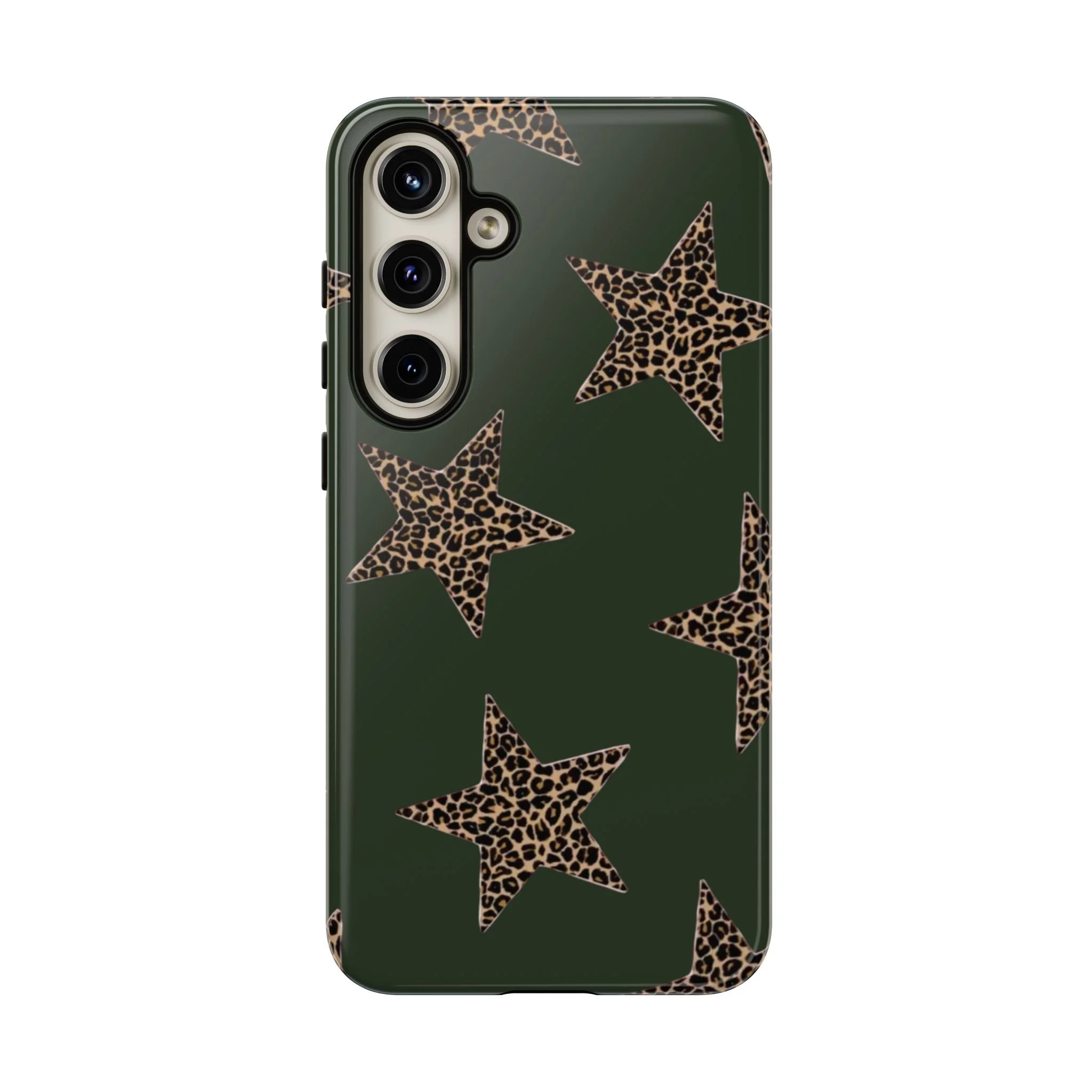 Deep Green Cheetah Stars | Tough Phone Case
