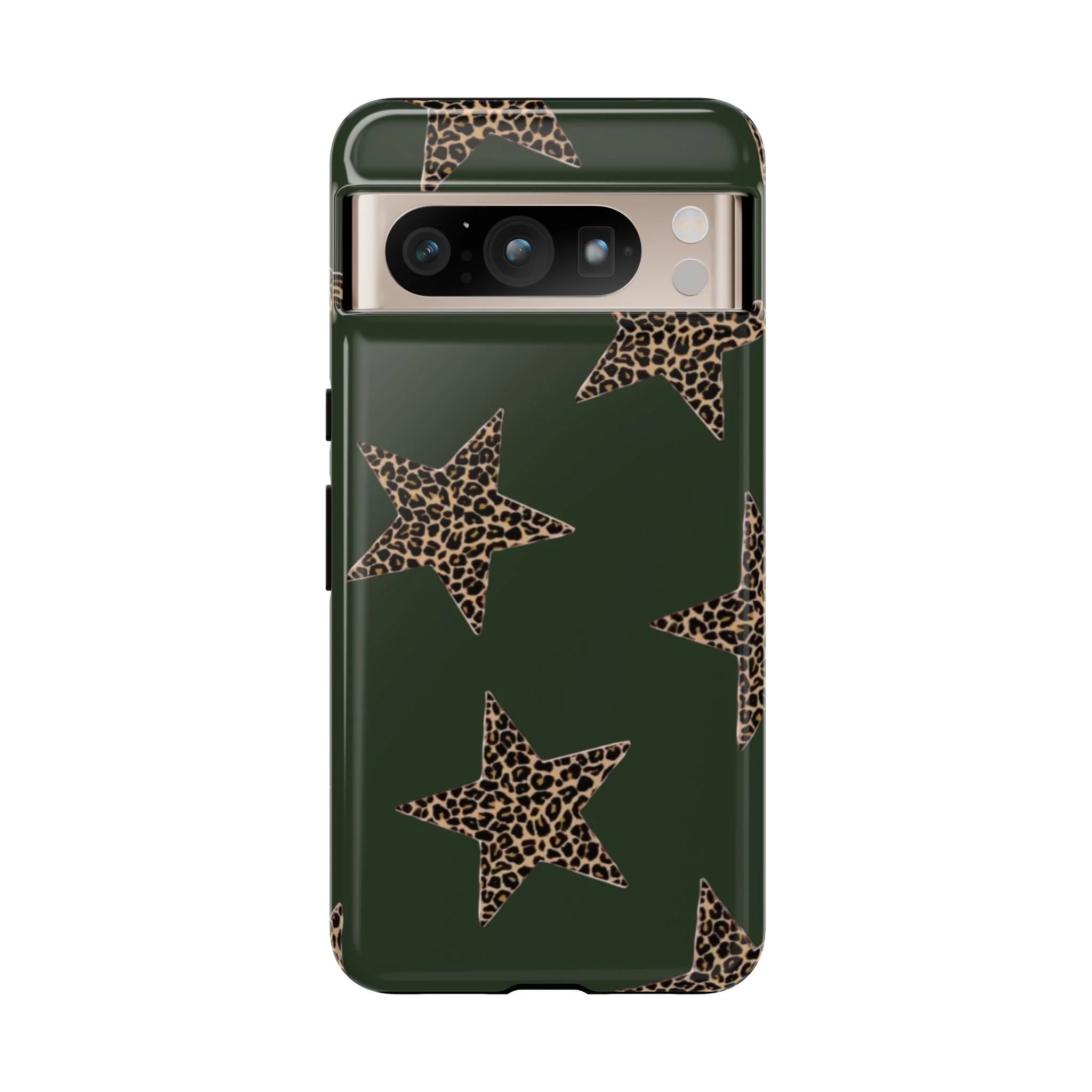 Deep Green Cheetah Stars | Tough Phone Case
