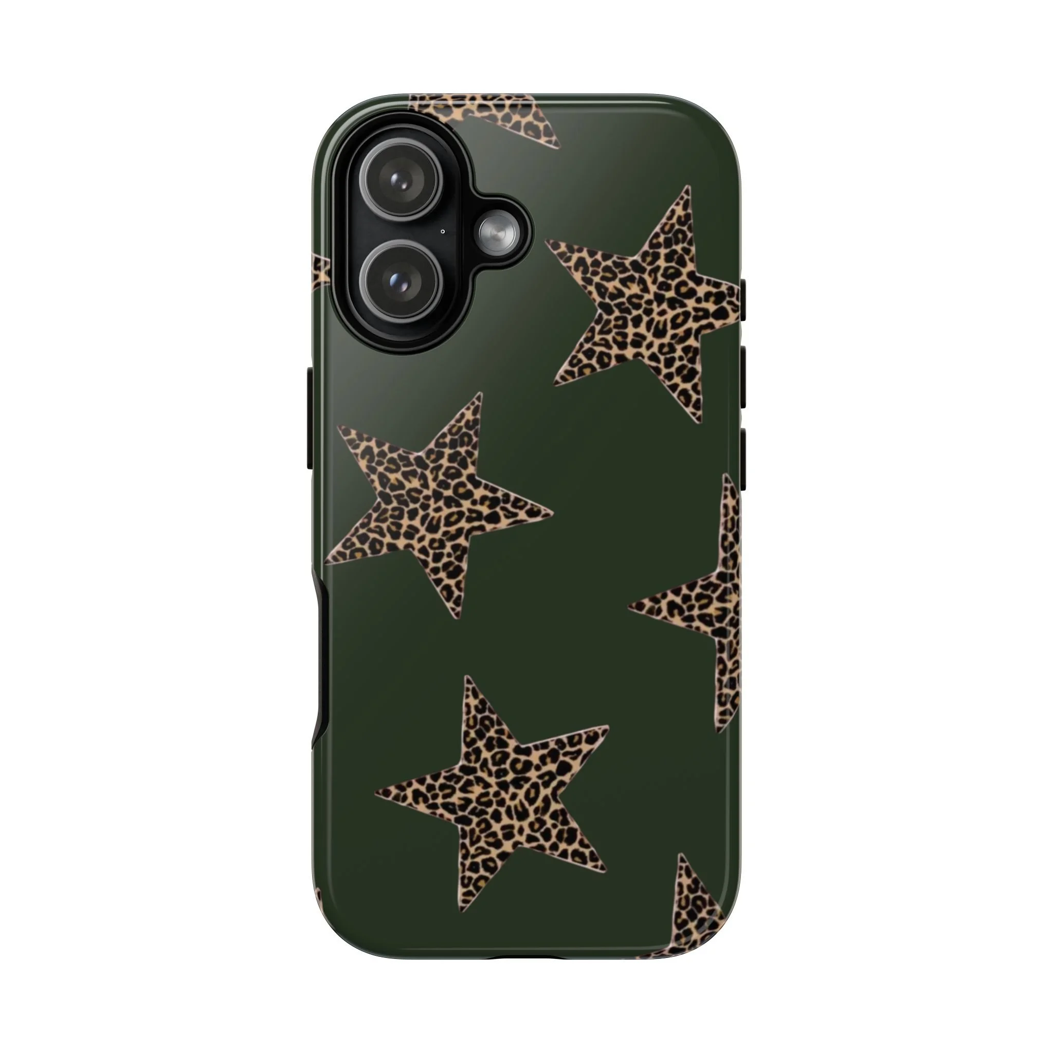 Deep Green Cheetah Stars | Tough Phone Case