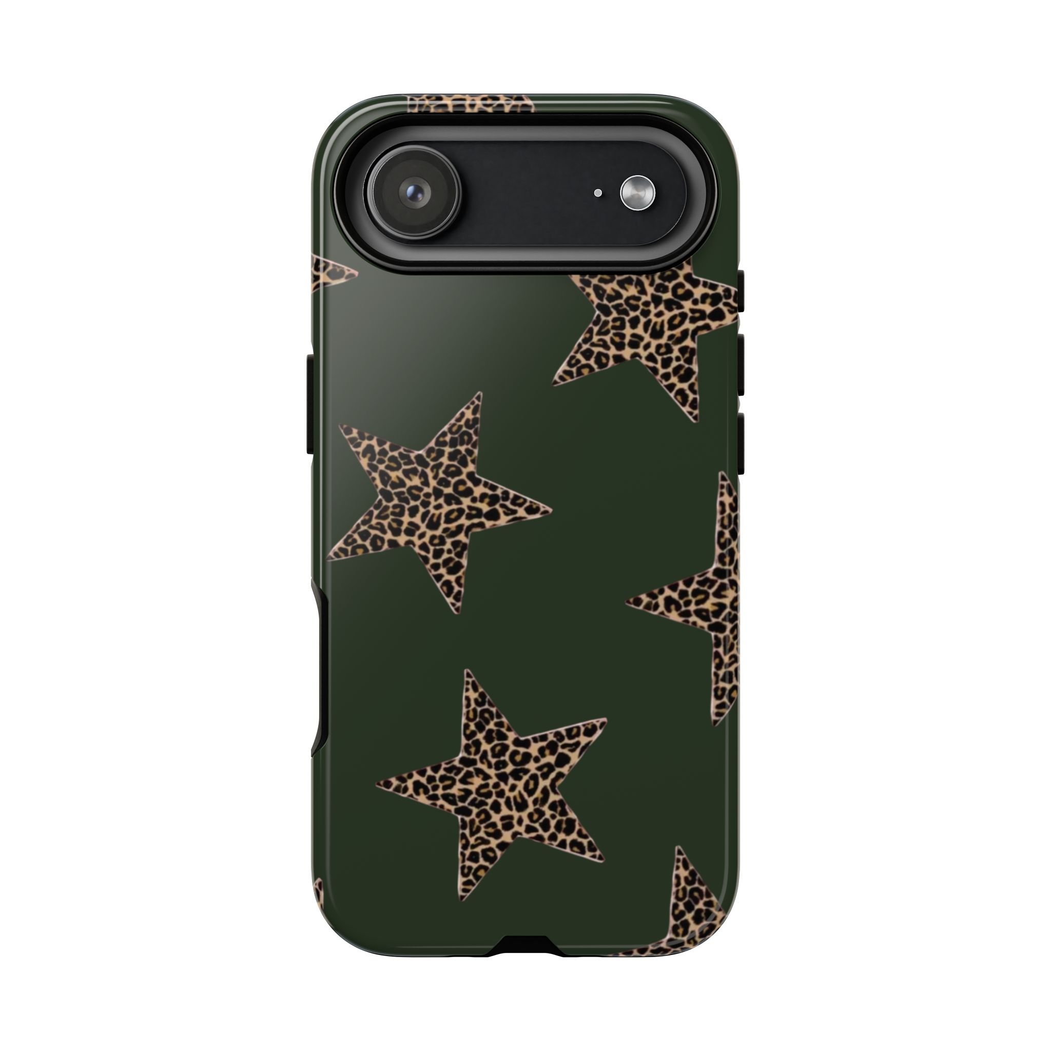 Deep Green Cheetah Stars | Tough Phone Case