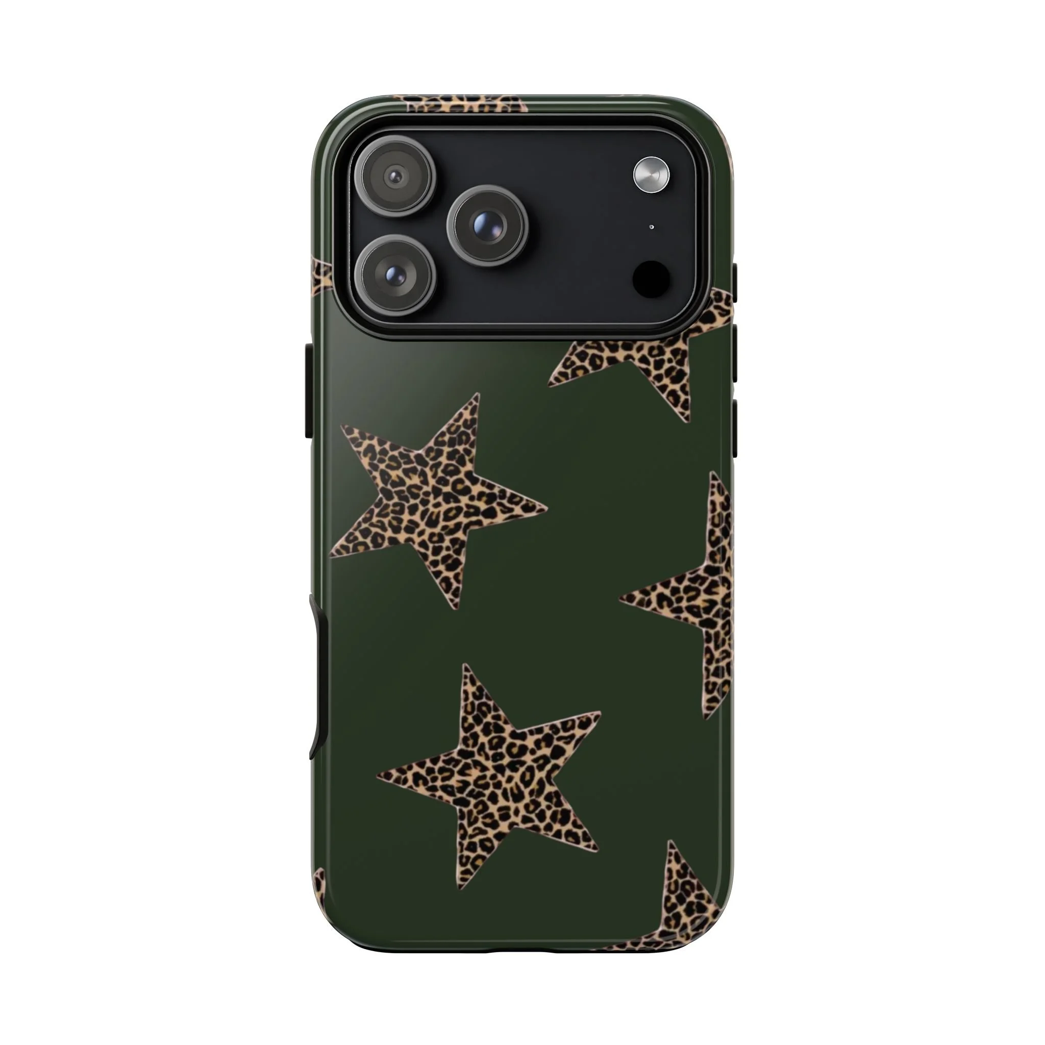 Deep Green Cheetah Stars | Tough Phone Case