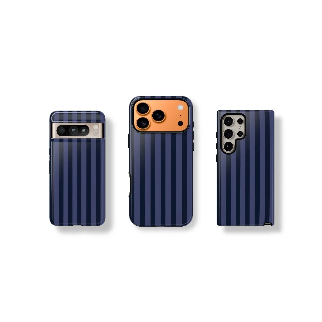 BlueBerry Stripes | Tough Phone Case