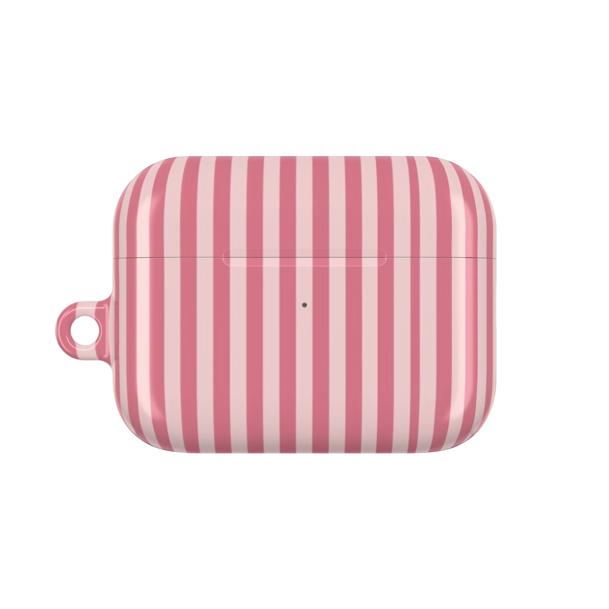 Cute Pink Striped AirPod Case – Stylish Protection for Your Tech
