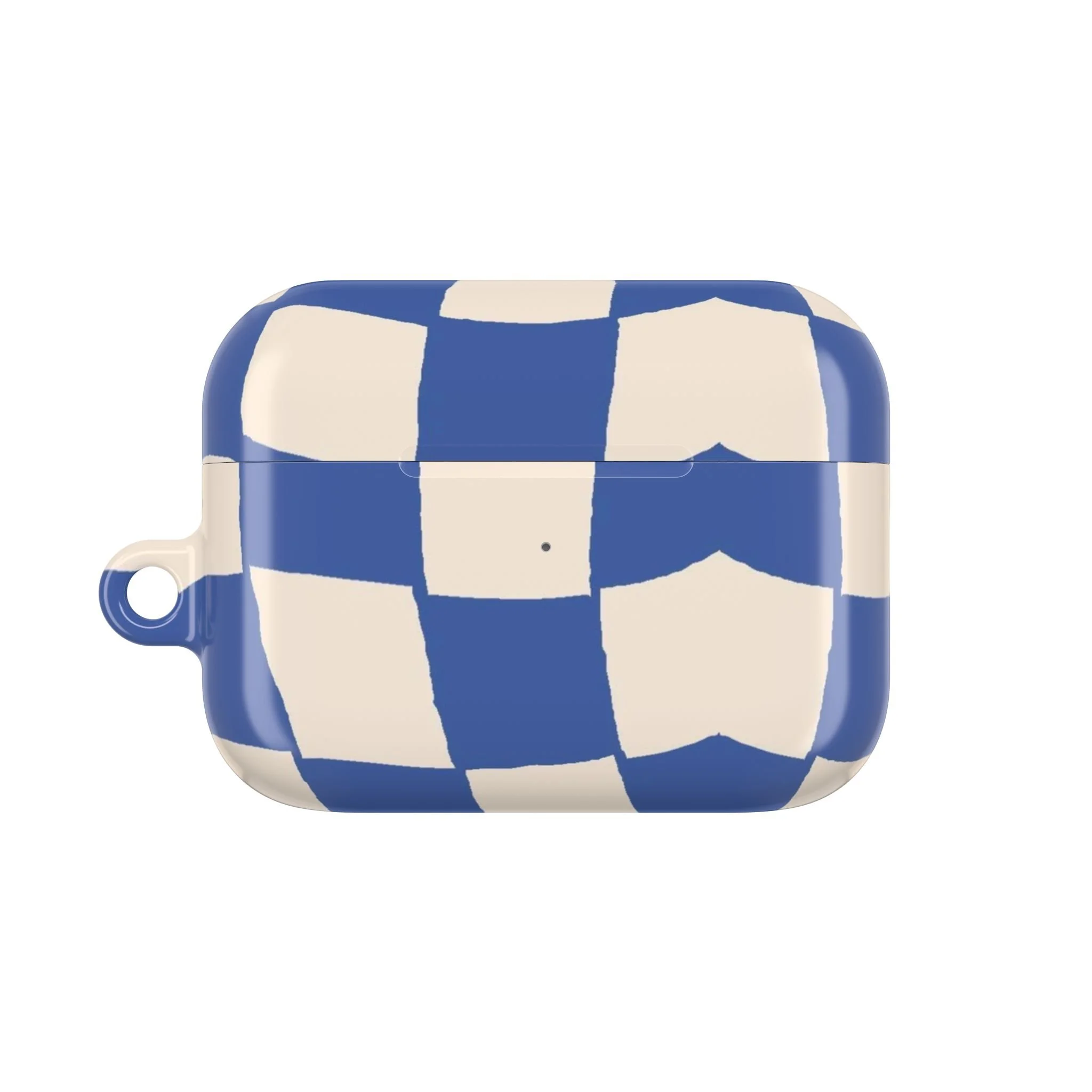 Blue Checkerboard AirPod Case - Stylish Protection for Your Earbuds