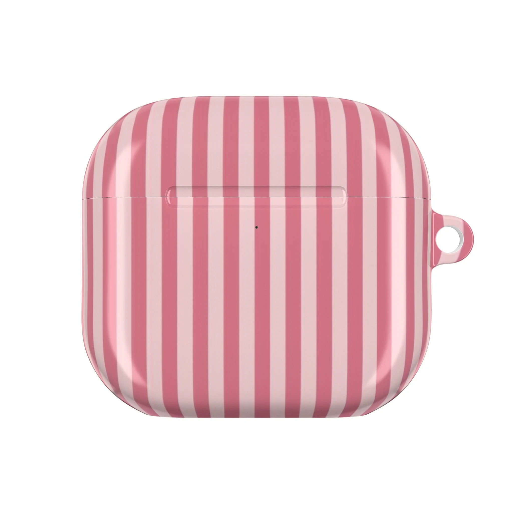 Cute Pink Striped AirPod Case – Stylish Protection for Your Tech