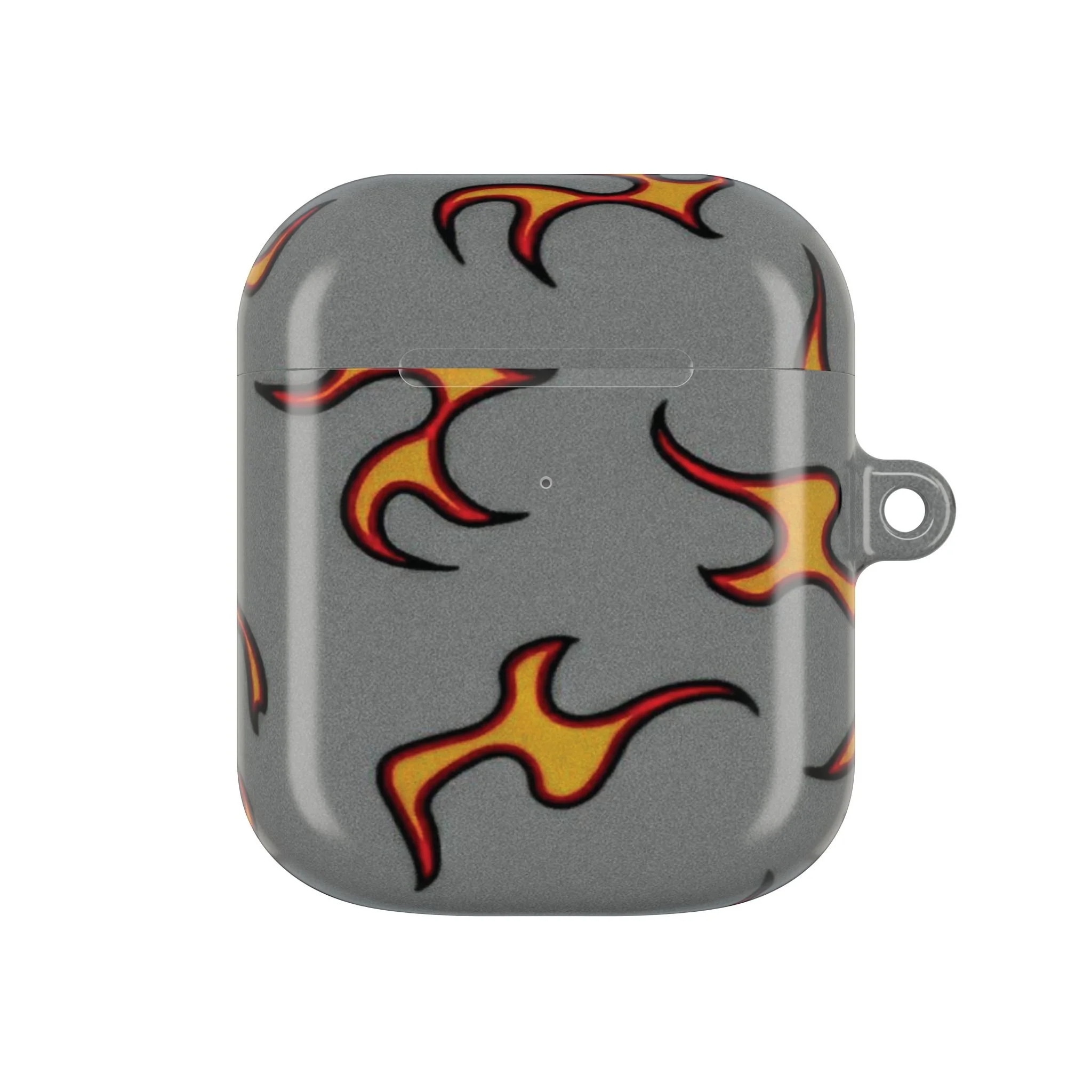 Flame-Patterned AirPod Case - Stylish Protection for Music Lovers