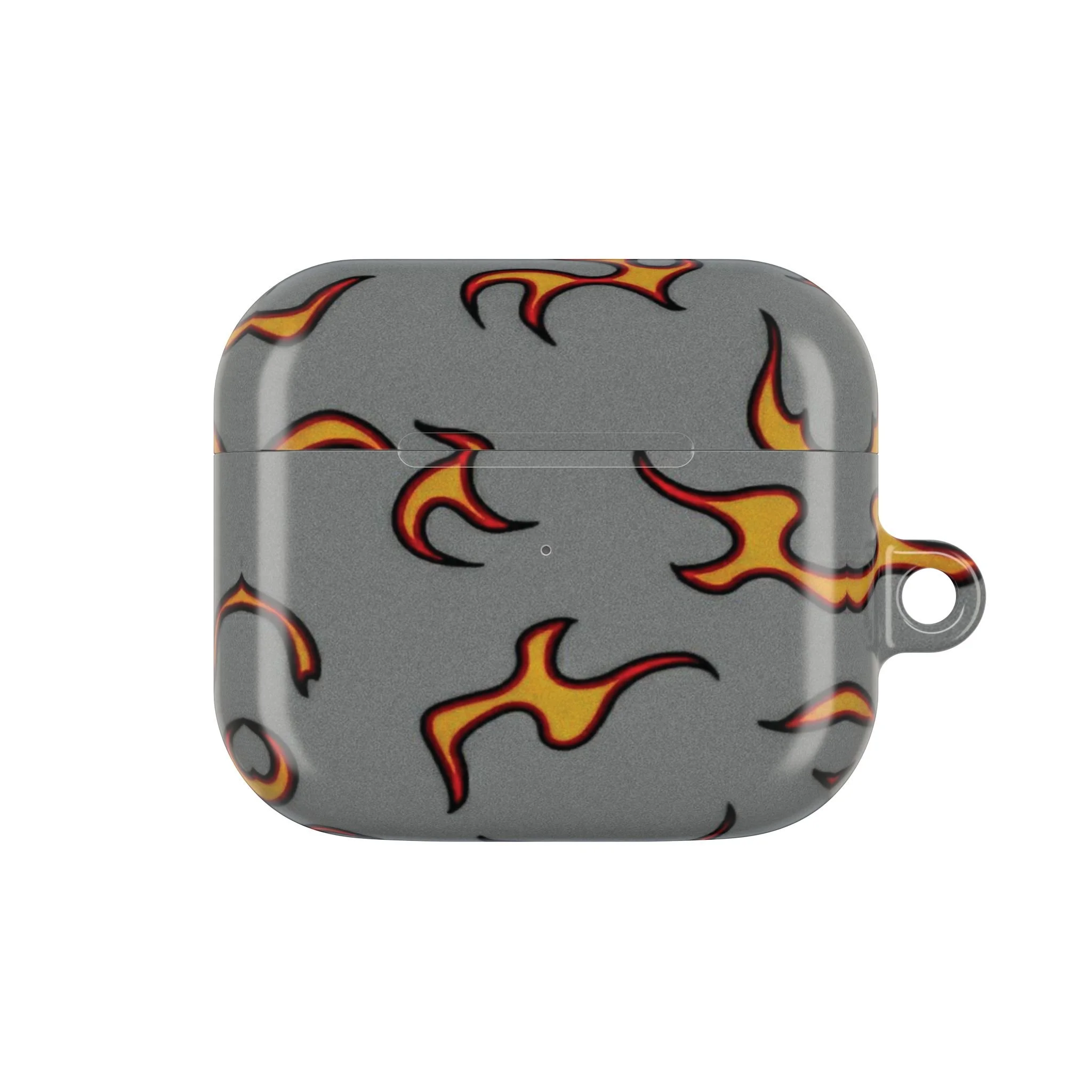 Flame-Patterned AirPod Case - Stylish Protection for Music Lovers