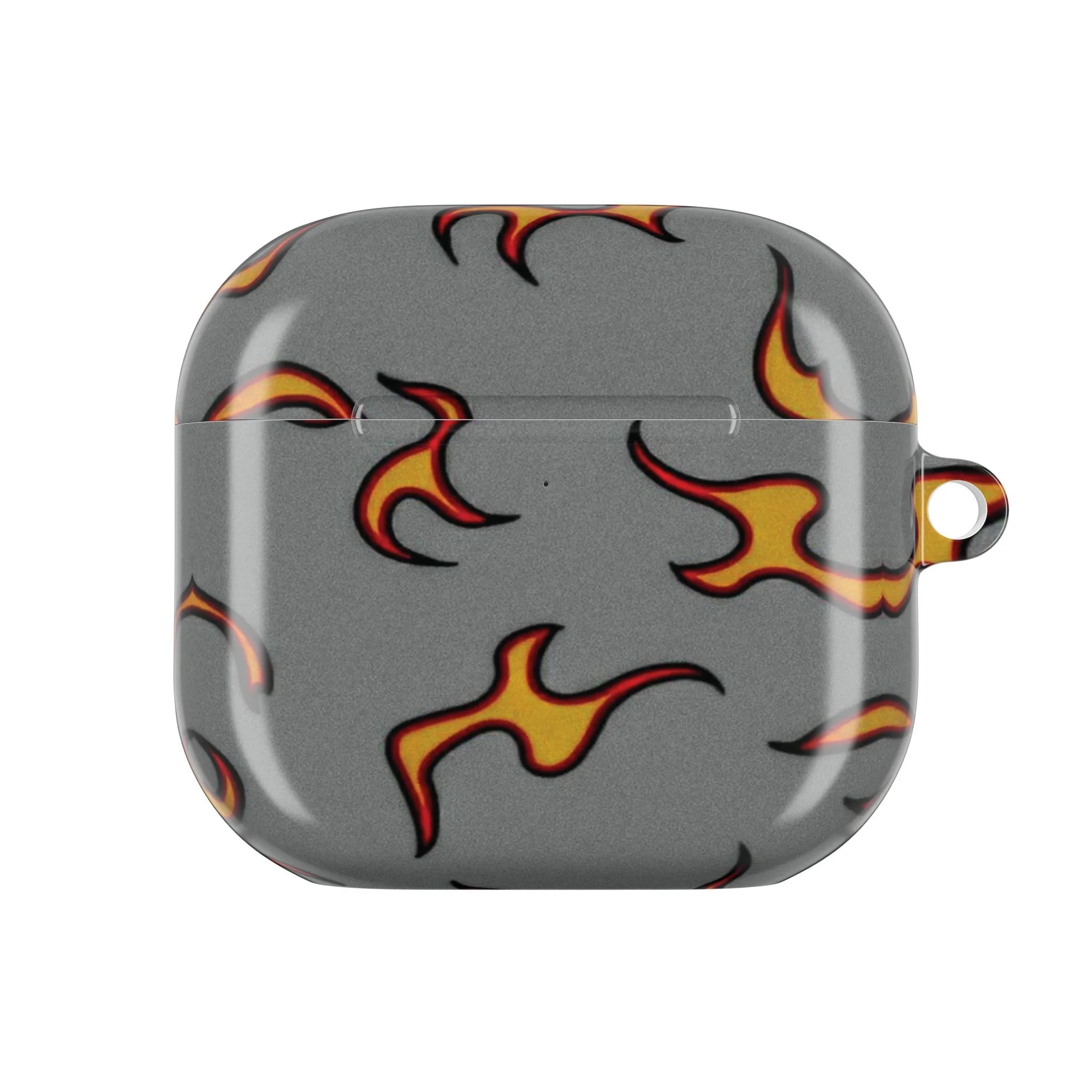 Flame-Patterned AirPod Case - Stylish Protection for Music Lovers