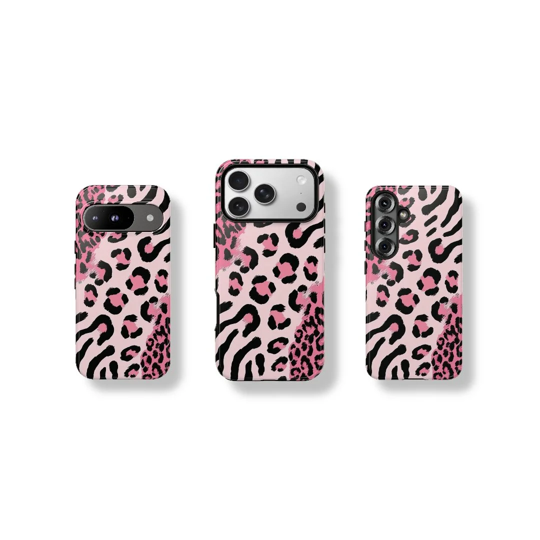 Pink Edgy Animal Print | Tough Phone Case