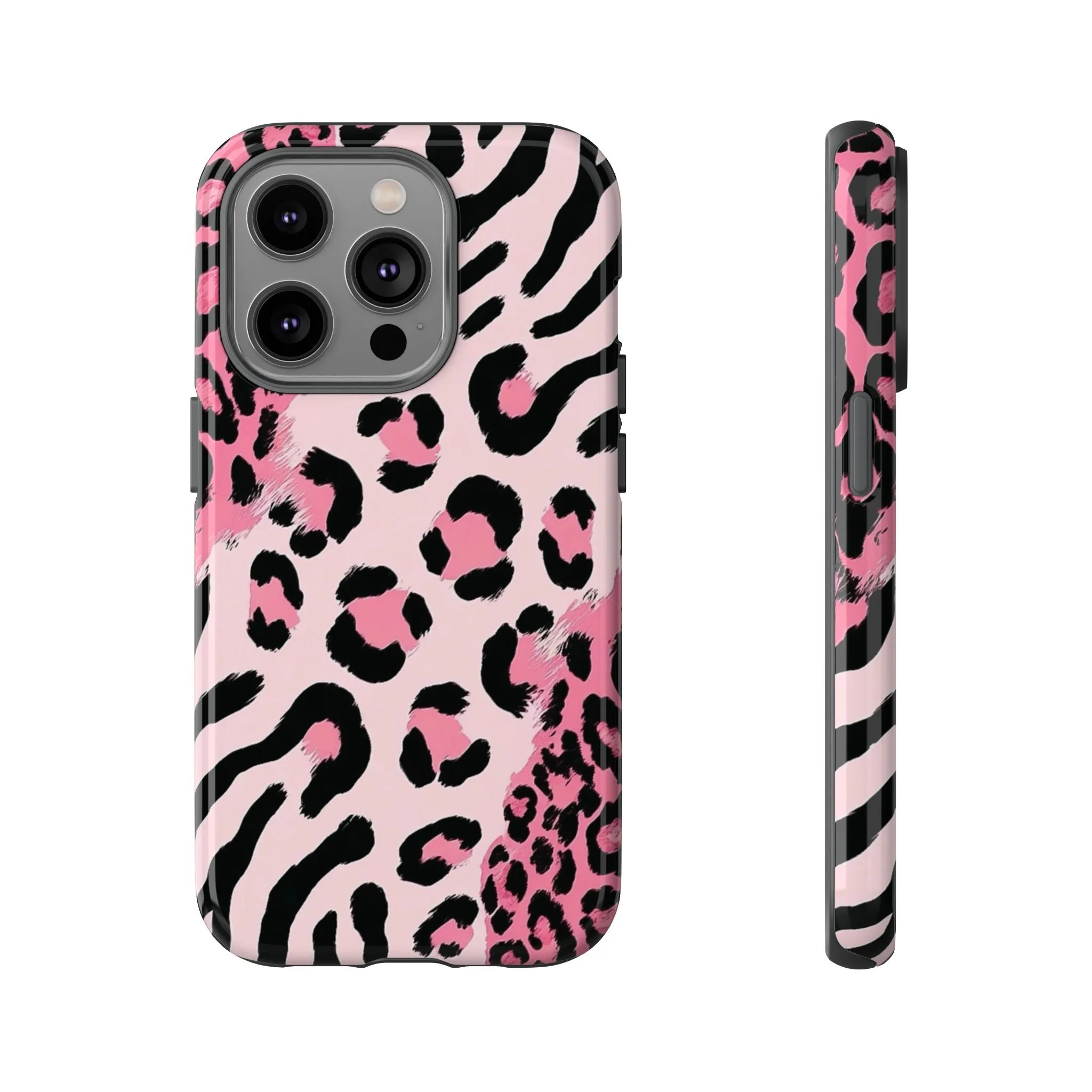 Pink Edgy Animal Print | Tough Phone Case