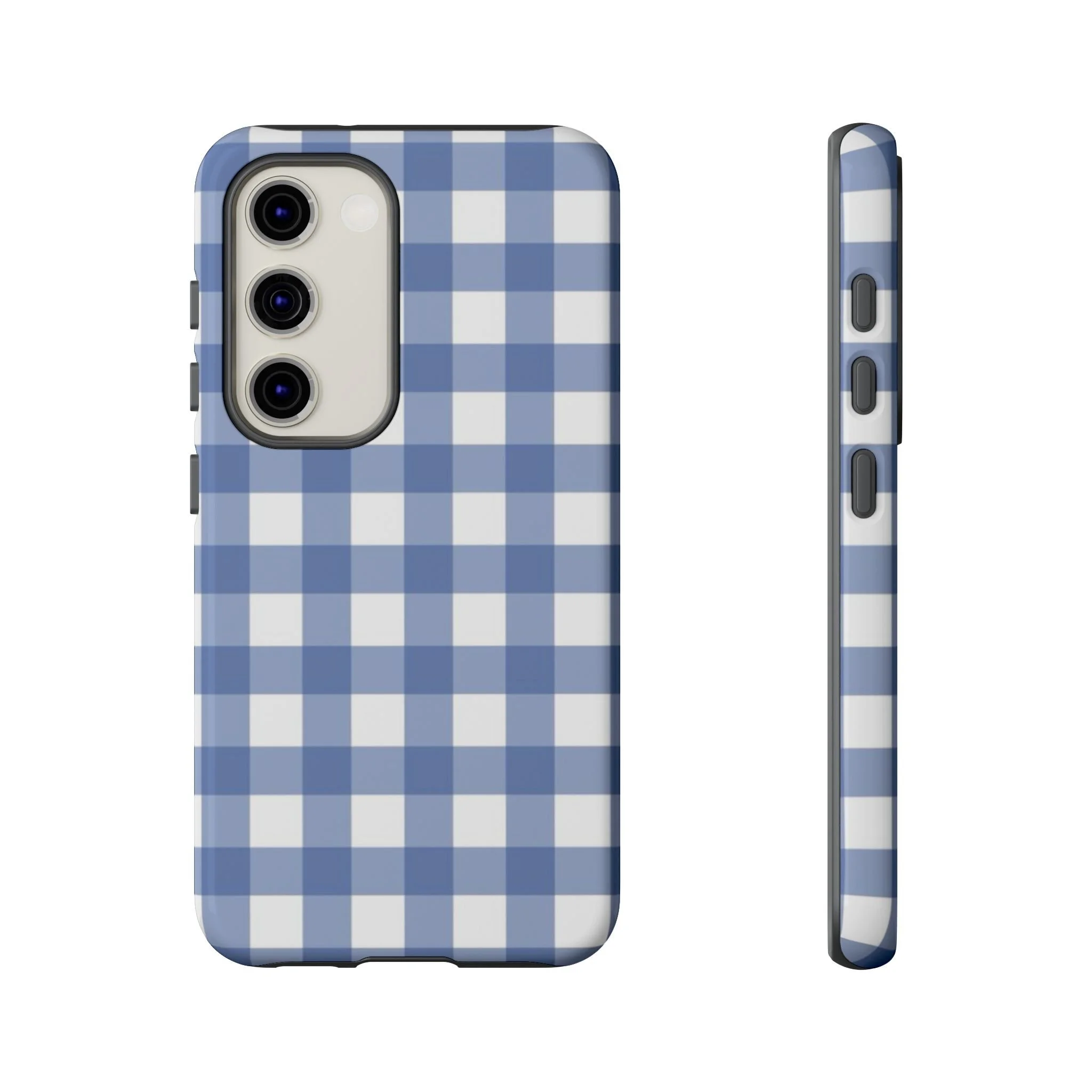 Powder Blue Gingham | Tough Phone Case