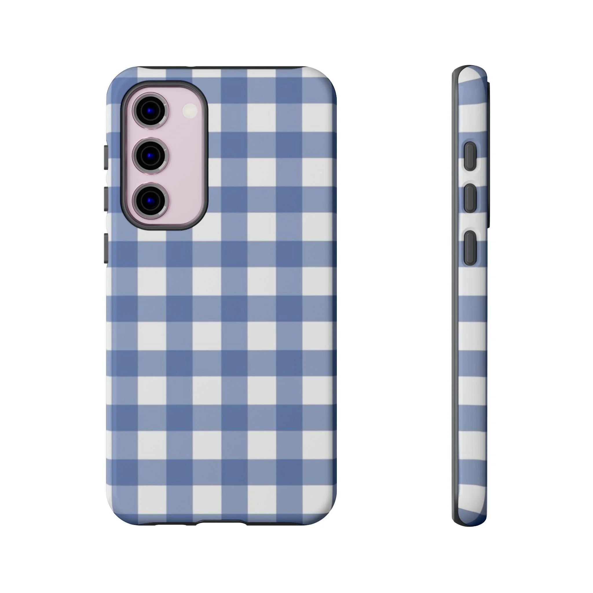 Powder Blue Gingham | Tough Phone Case