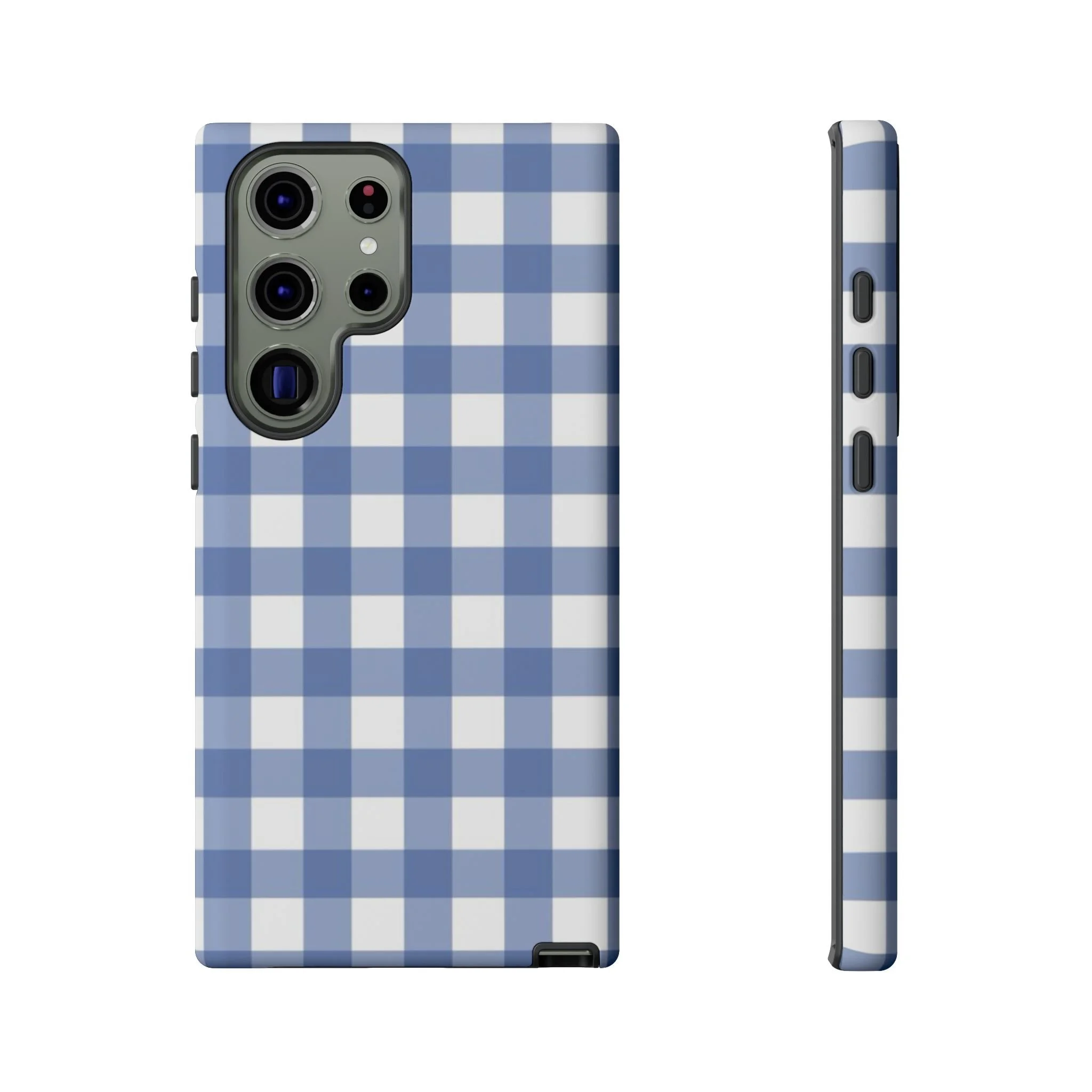 Powder Blue Gingham | Tough Phone Case