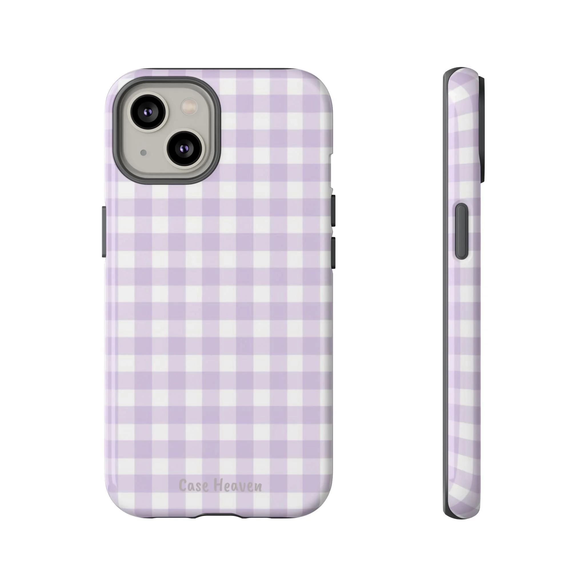 Lilac Gingham | Tough Phone Case