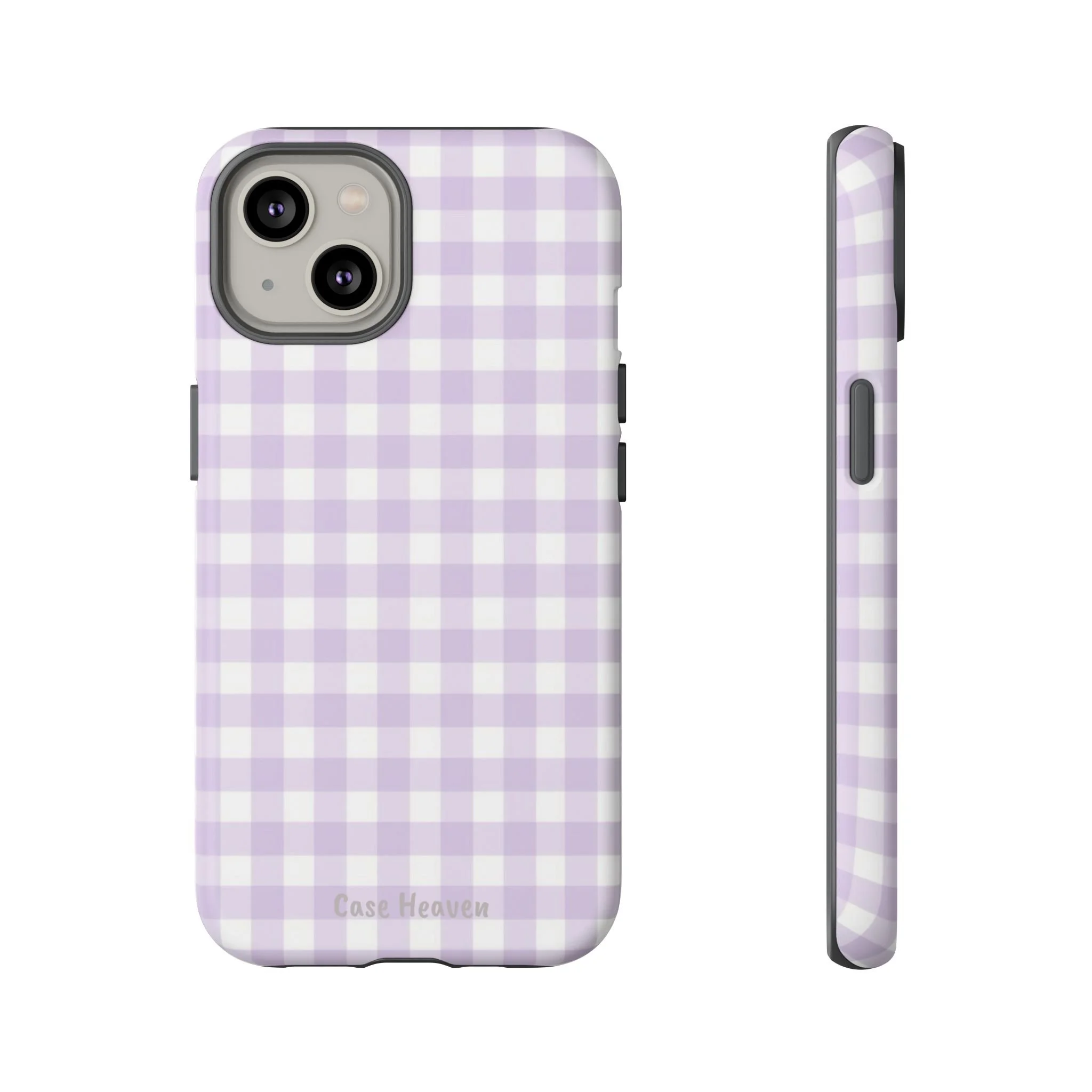 Lilac Gingham | Tough Phone Case