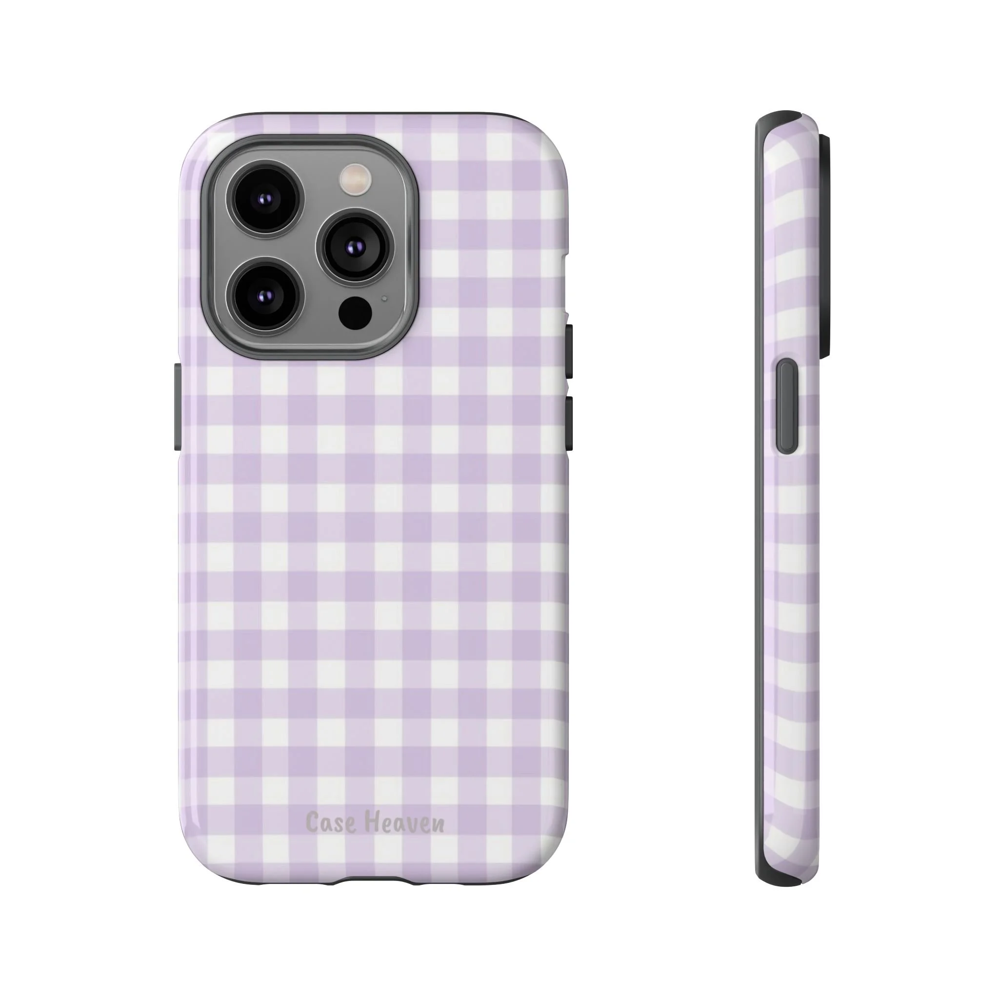 Lilac Gingham | Tough Phone Case