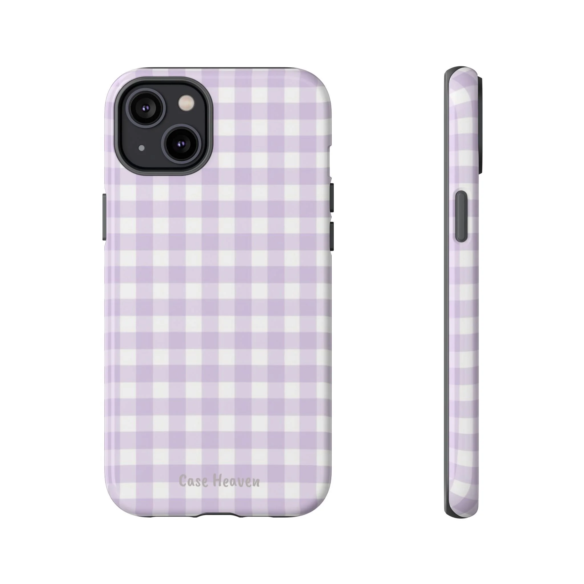 Lilac Gingham | Tough Phone Case