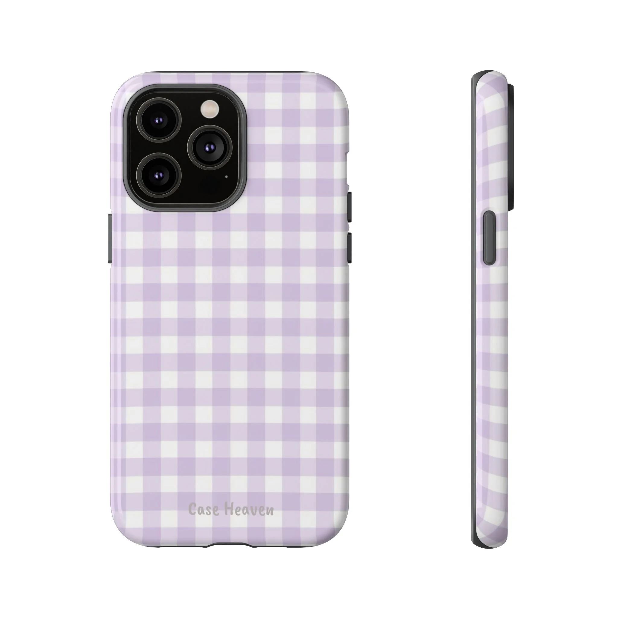 Lilac Gingham | Tough Phone Case
