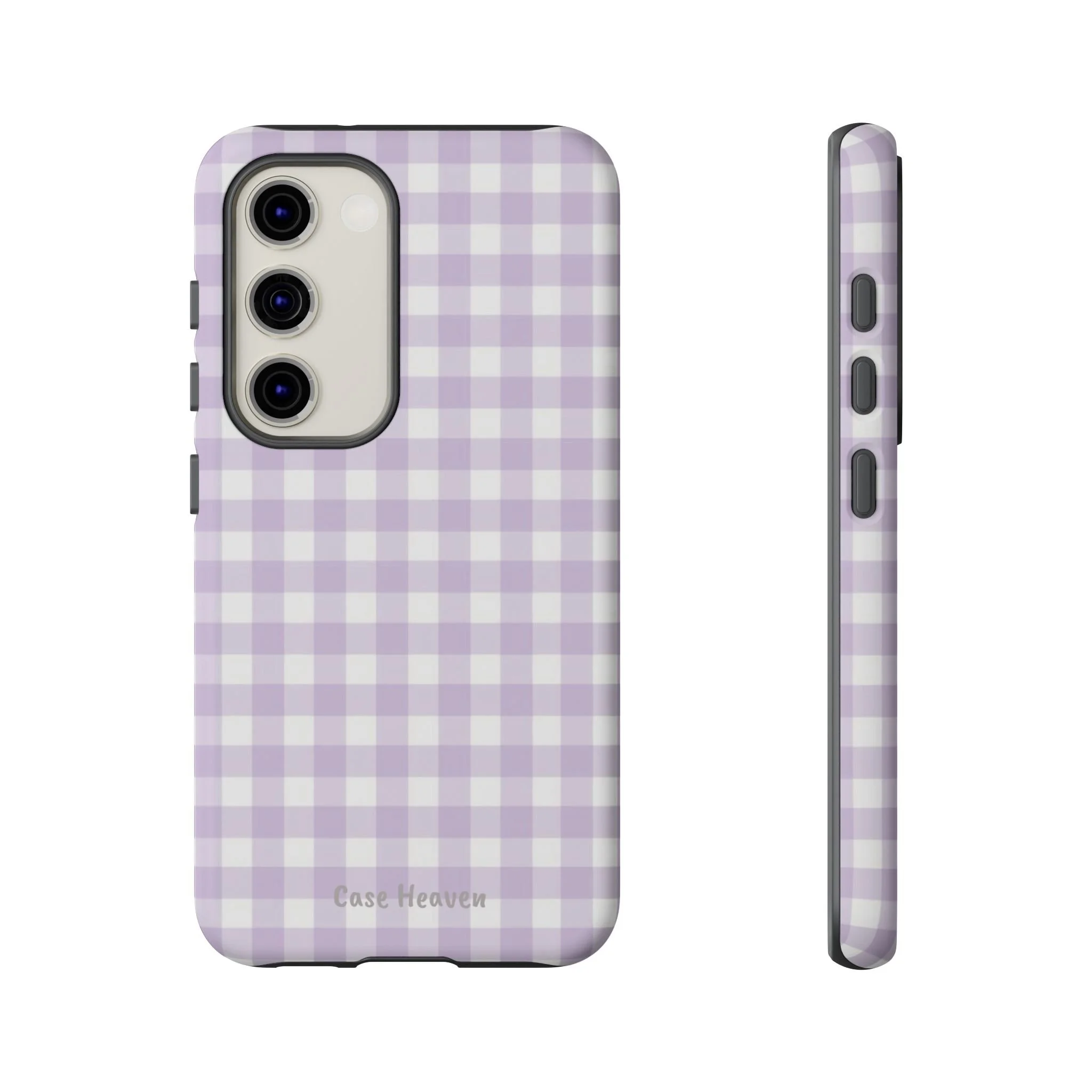 Lilac Gingham | Tough Phone Case