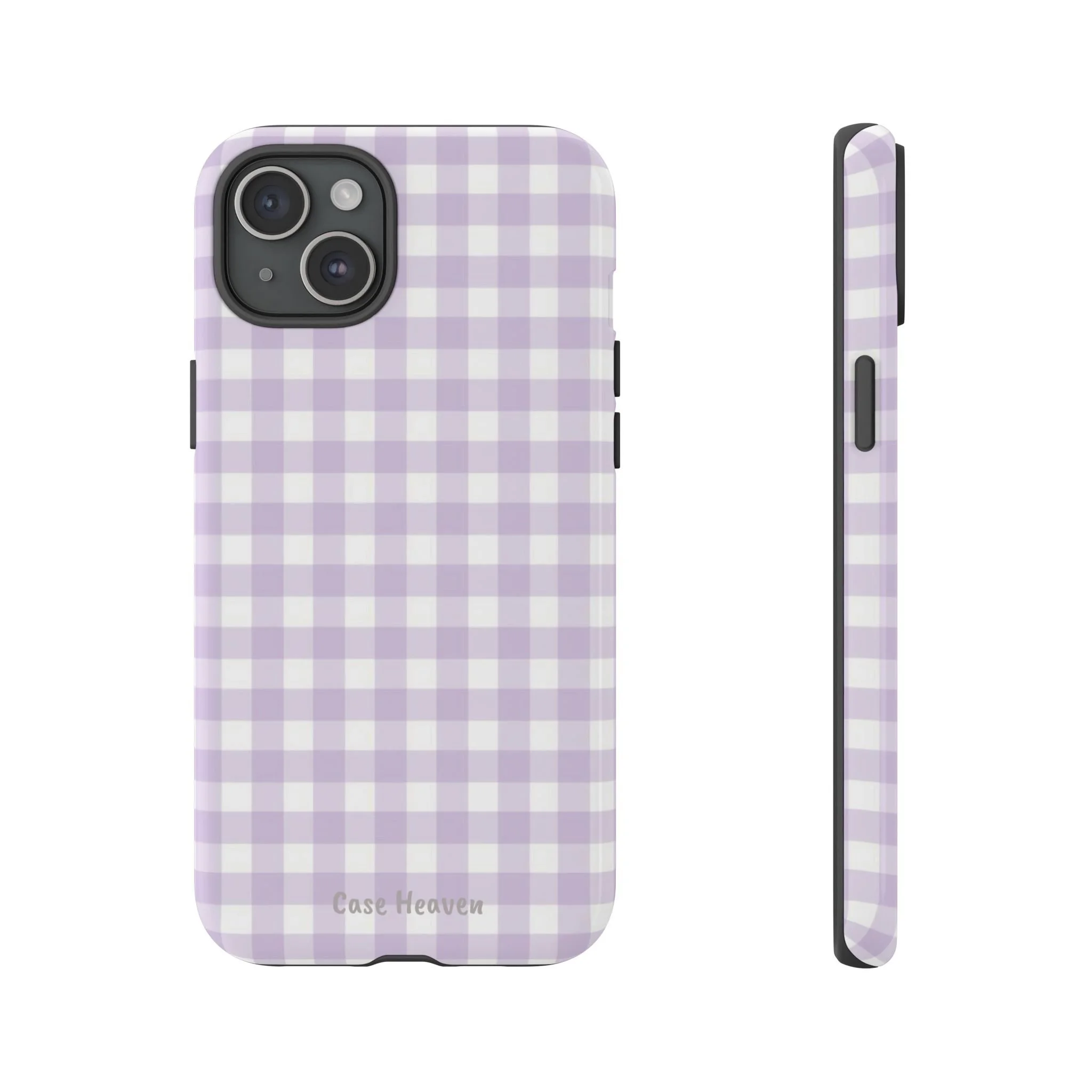 Lilac Gingham | Tough Phone Case