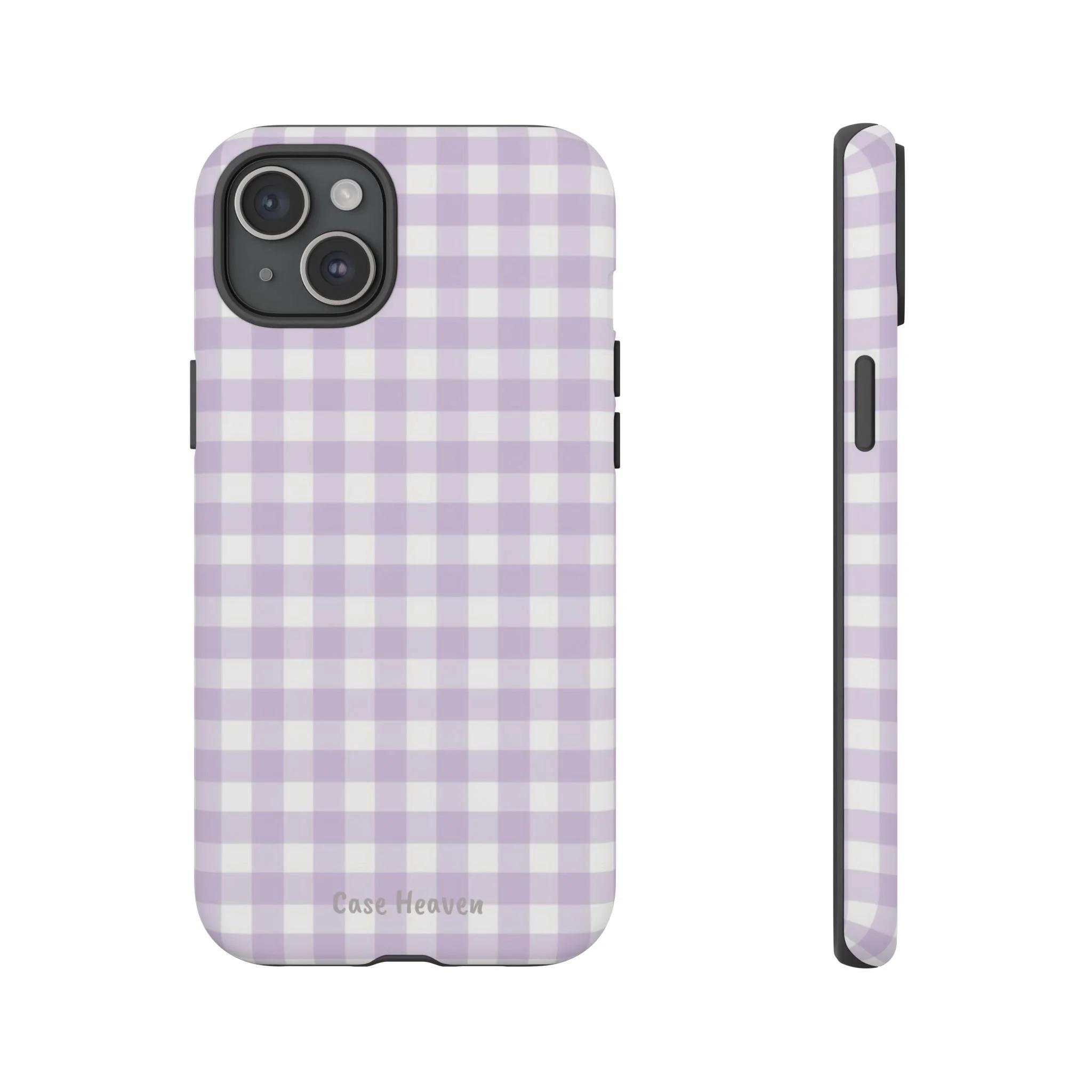 Lilac Gingham | Tough Phone Case