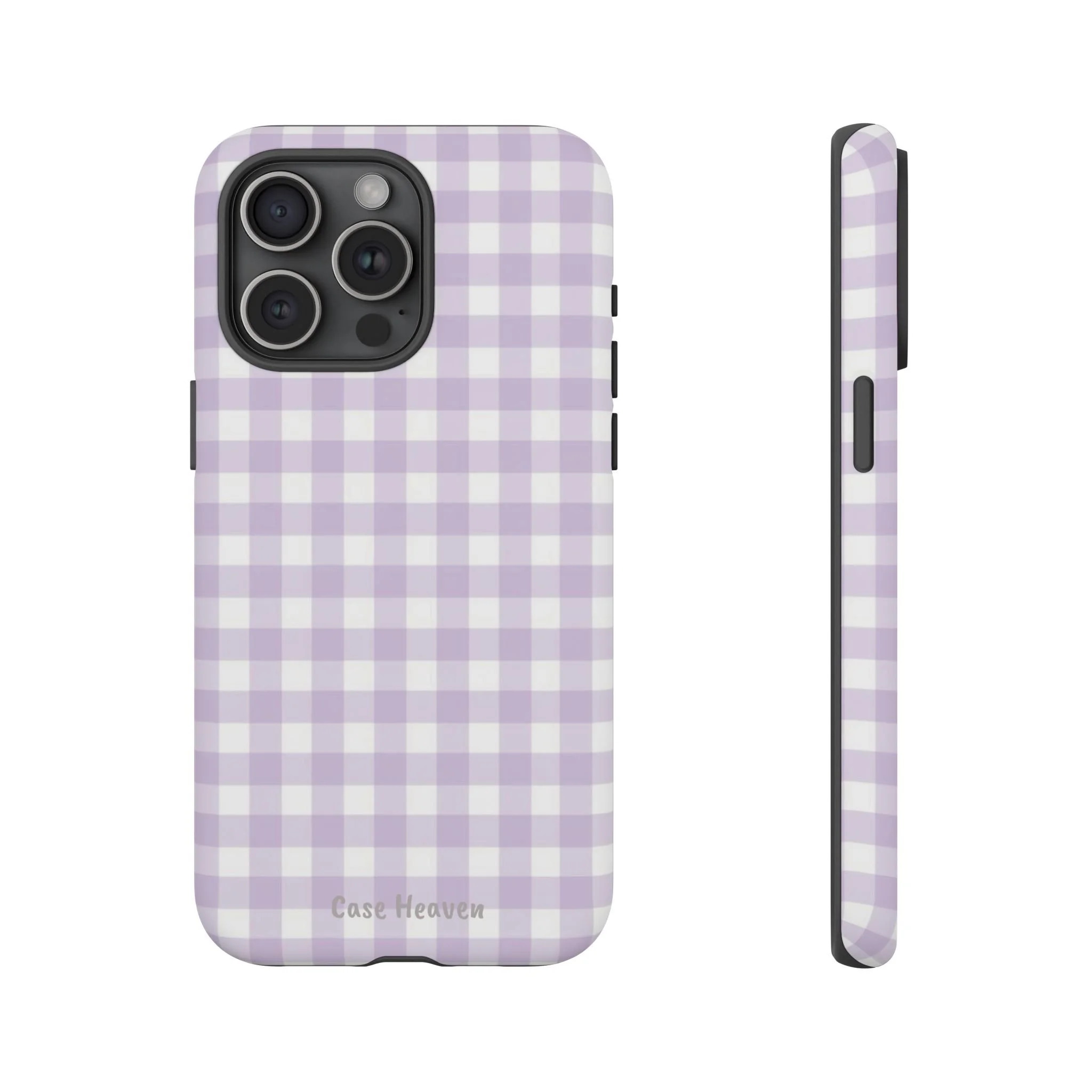 Lilac Gingham | Tough Phone Case