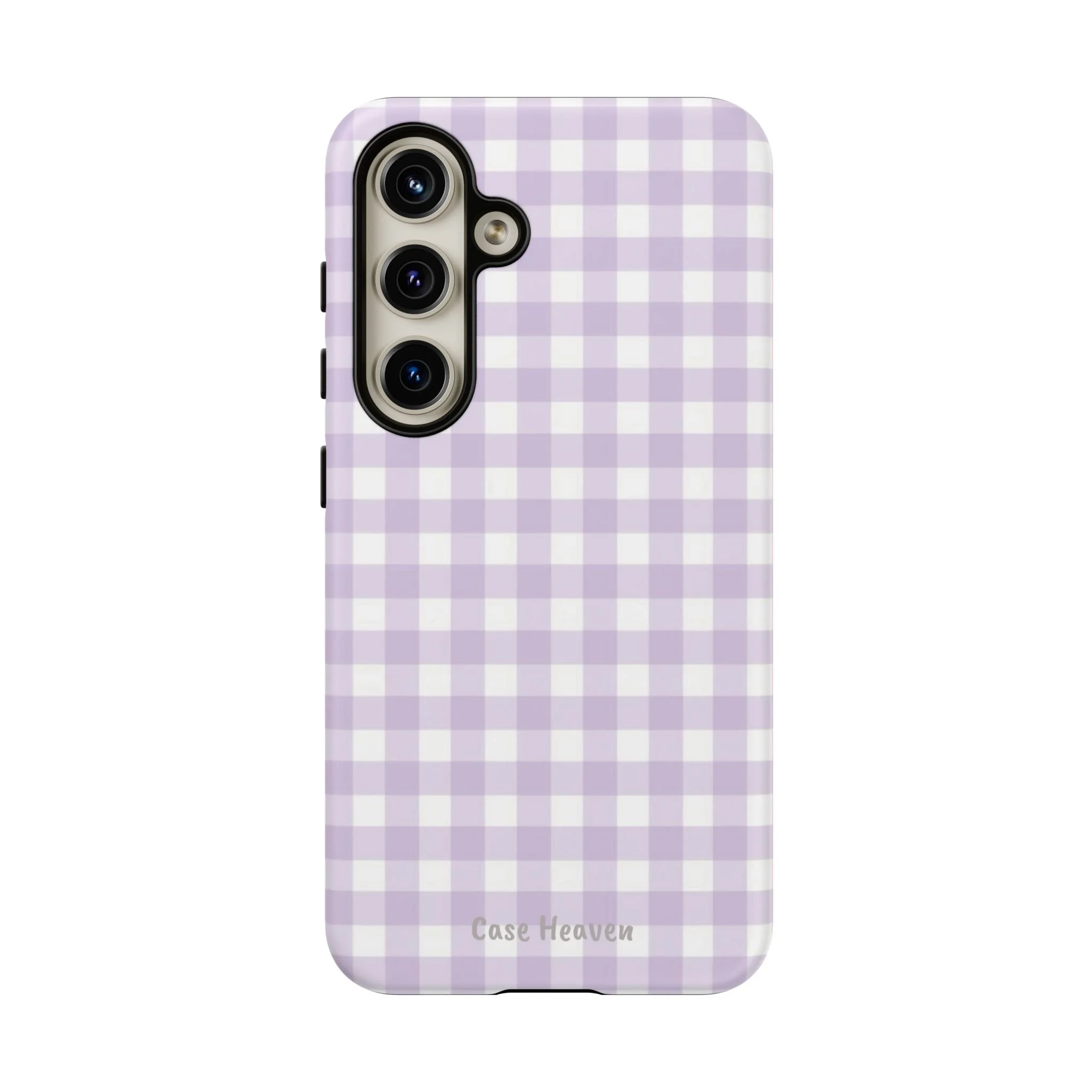 Lilac Gingham | Tough Phone Case