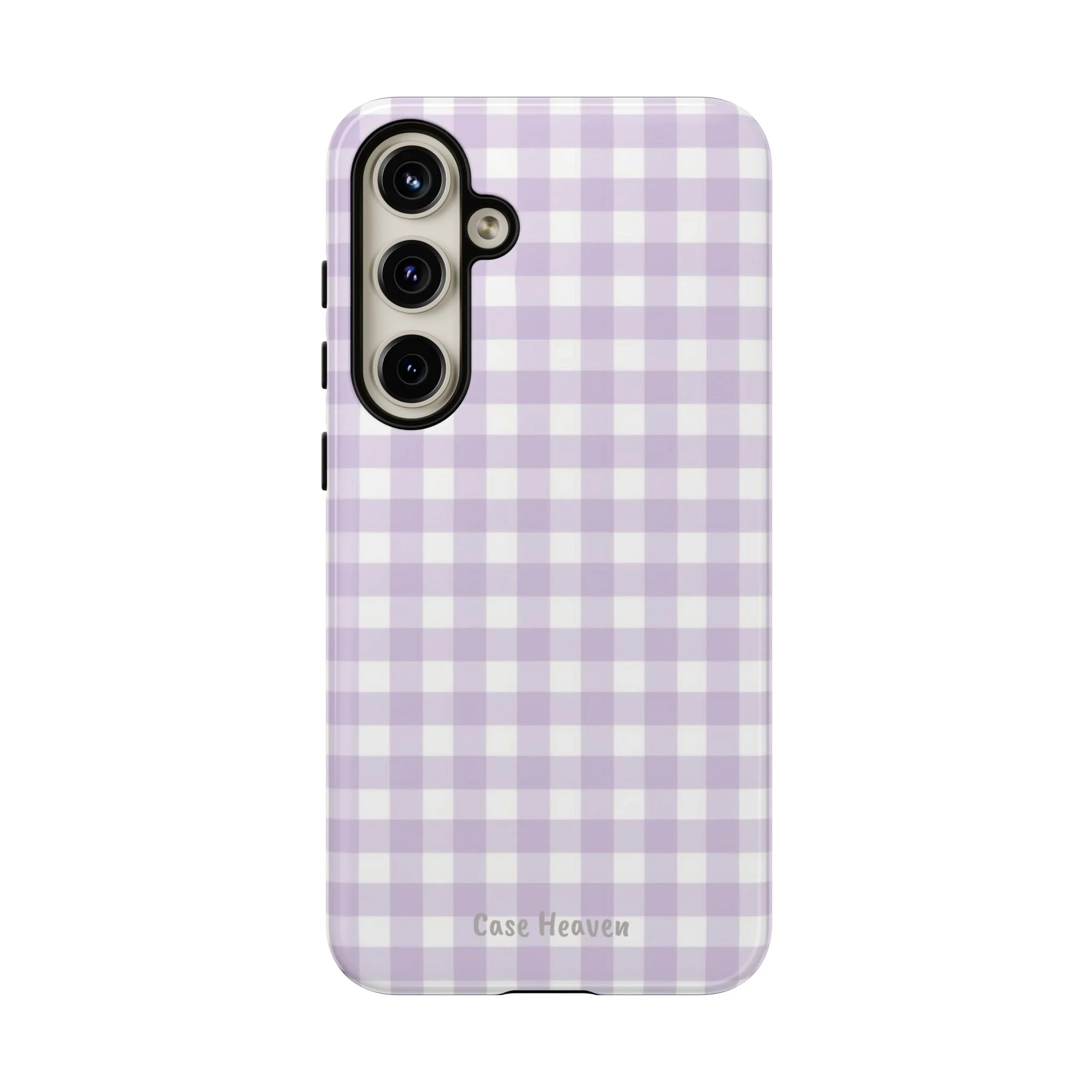 Lilac Gingham | Tough Phone Case
