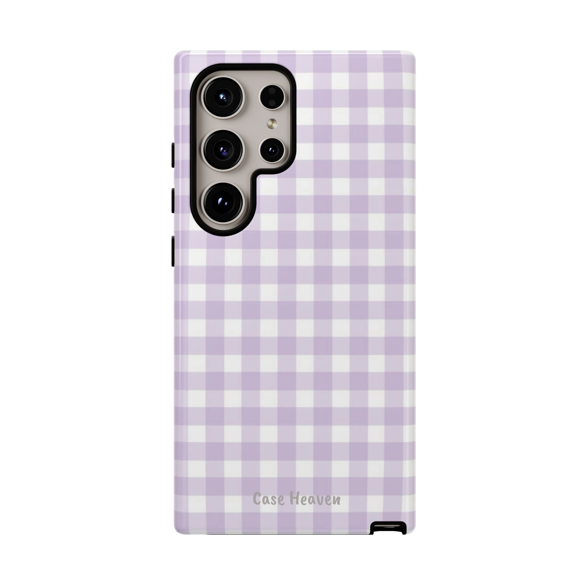 Lilac Gingham | Tough Phone Case
