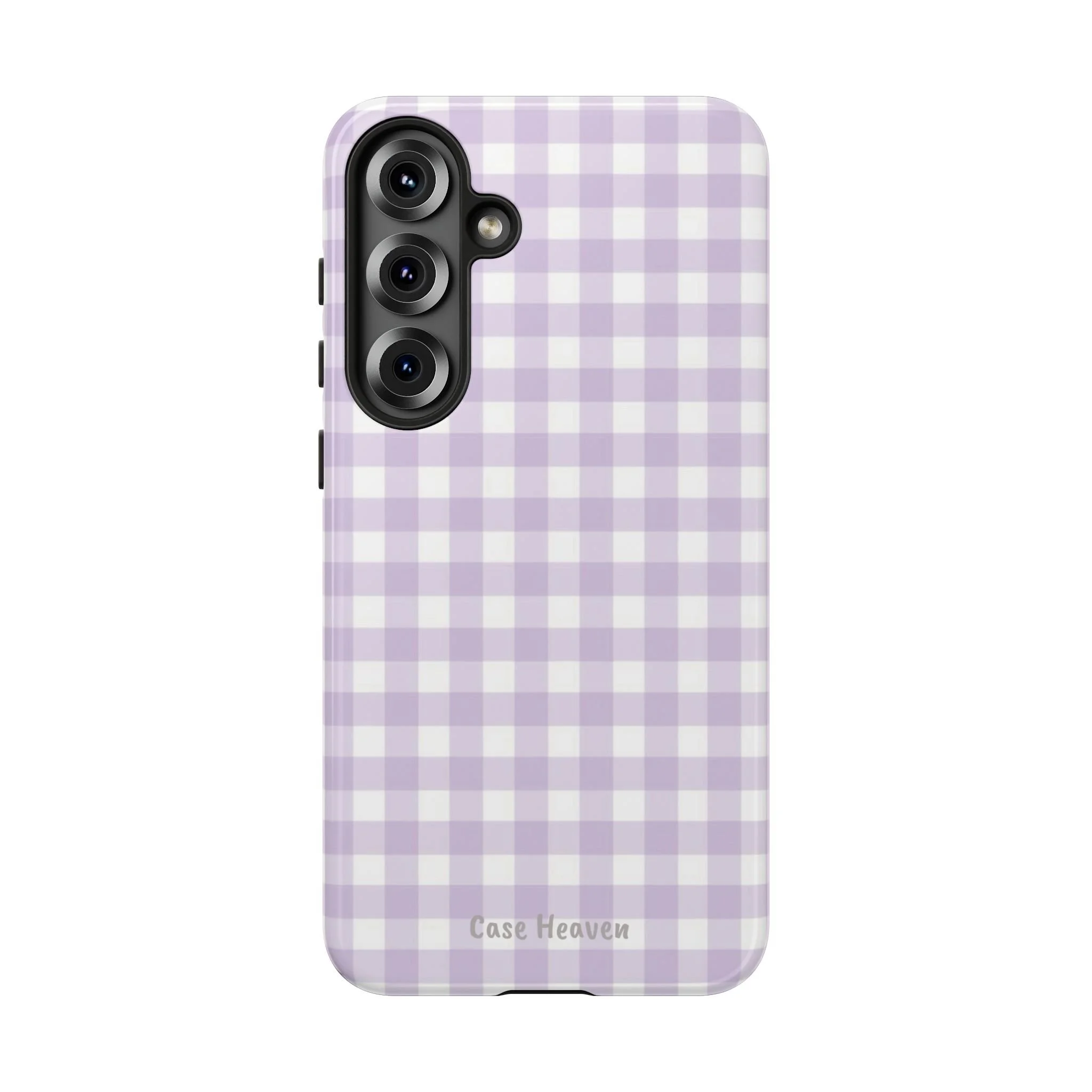 Lilac Gingham | Tough Phone Case