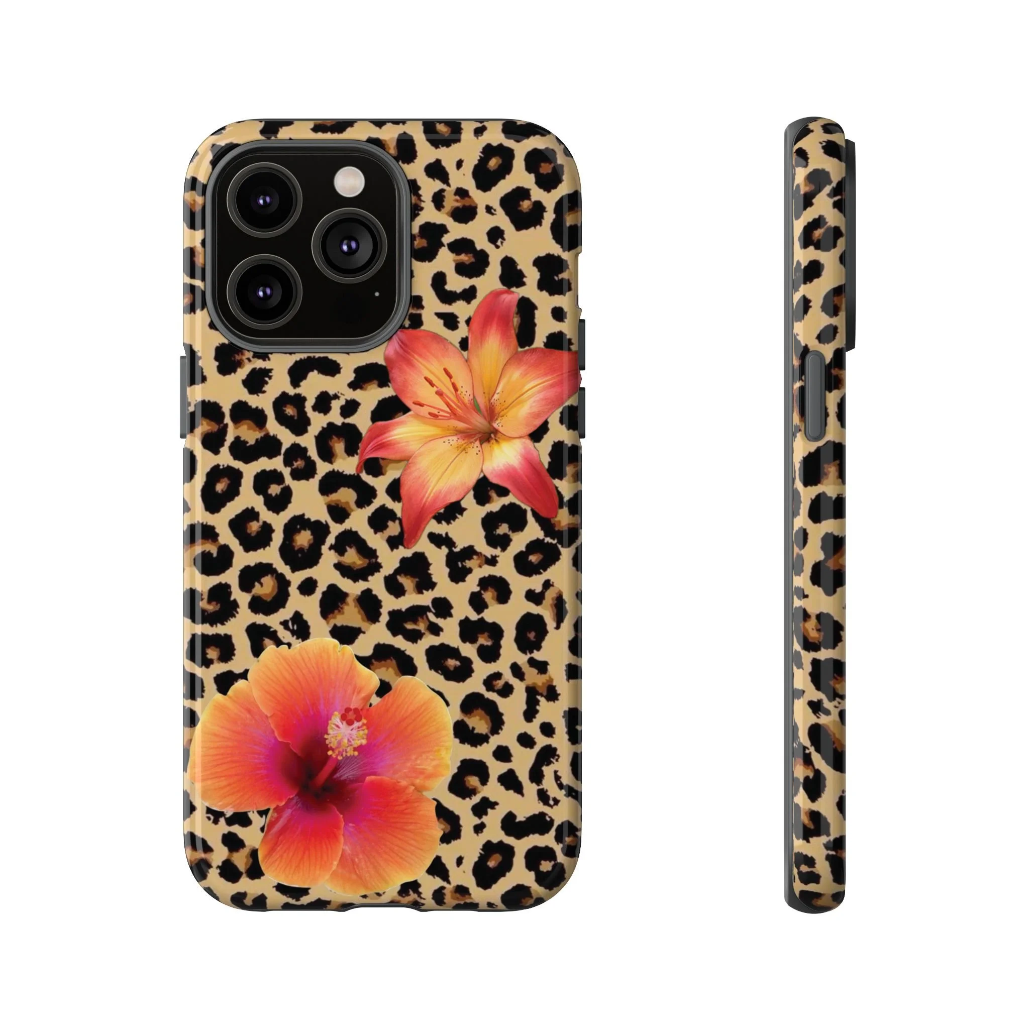Tropical Cheetah Print | Glossy iPhone 14 Pro Max Tough Phone Case