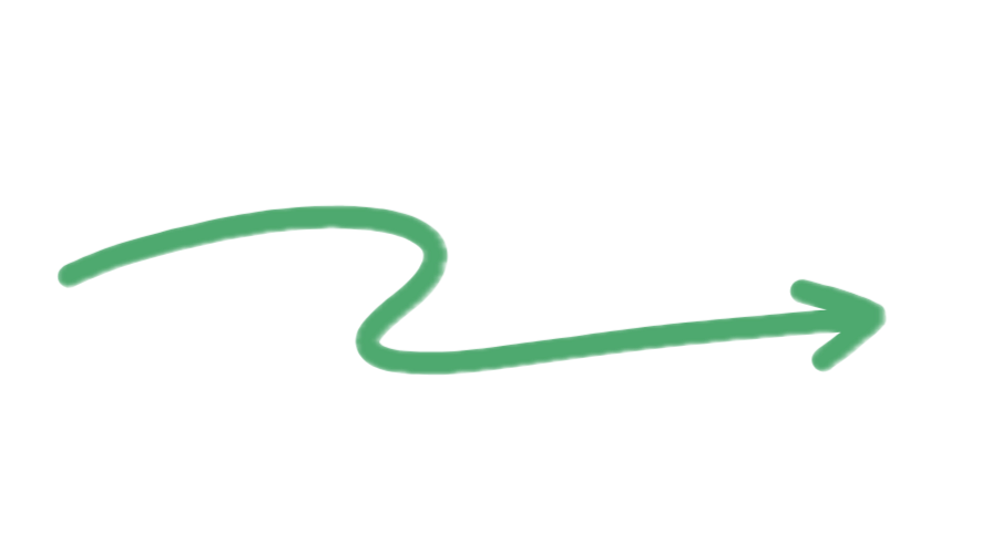 Green arrow pointing to the right on a black background.