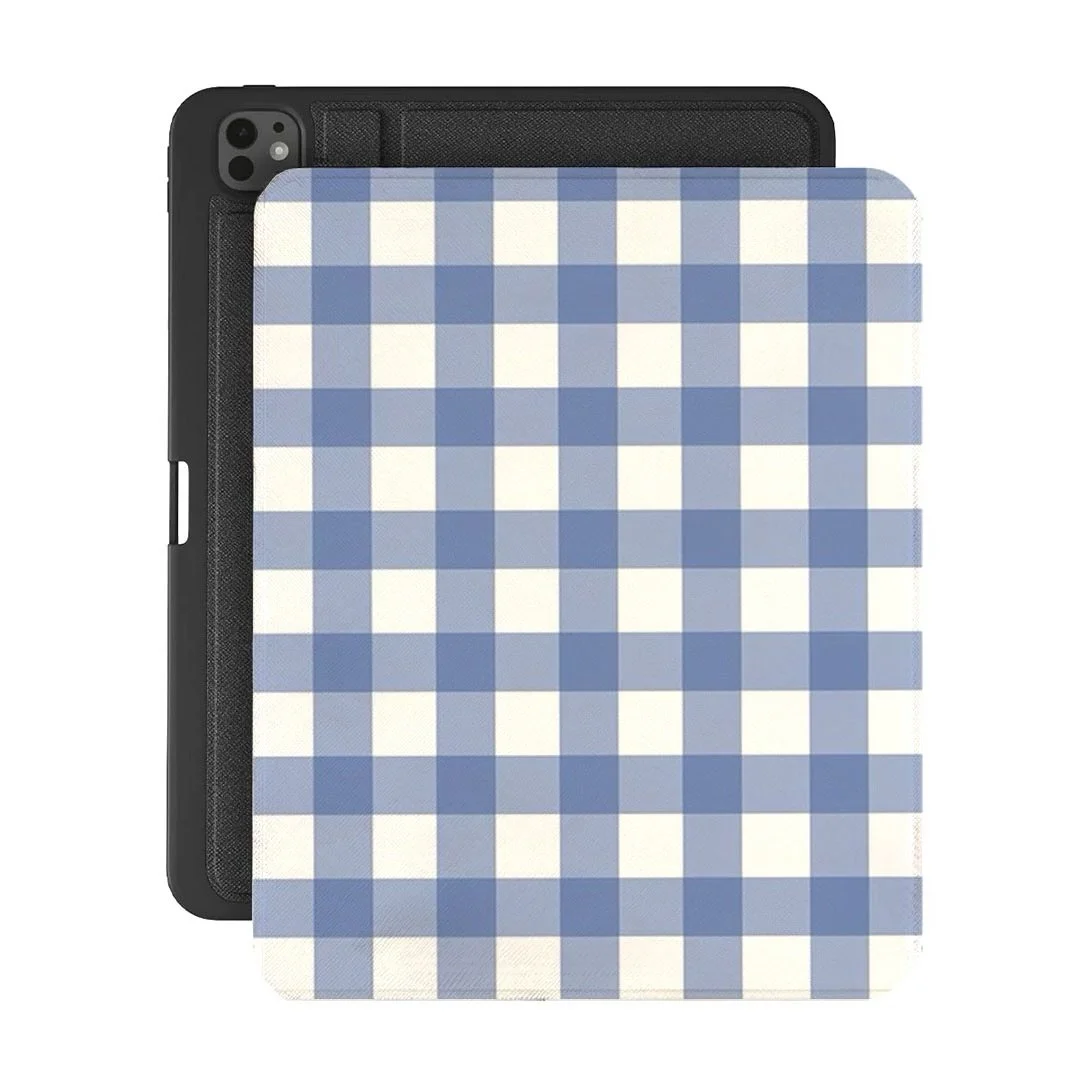 Powder Blue Gingham | iPad Case