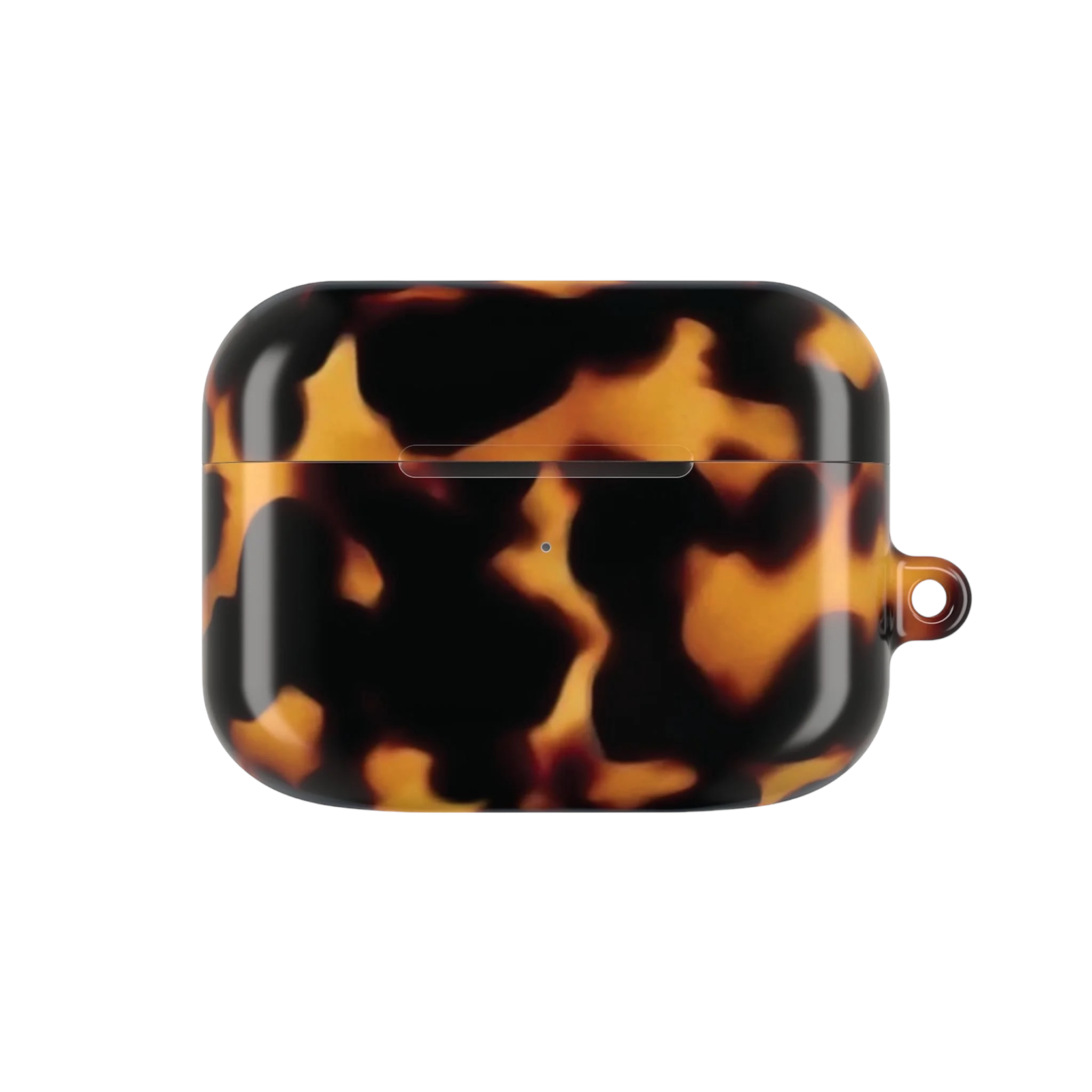 Tortoise shell patterned smartphone case.