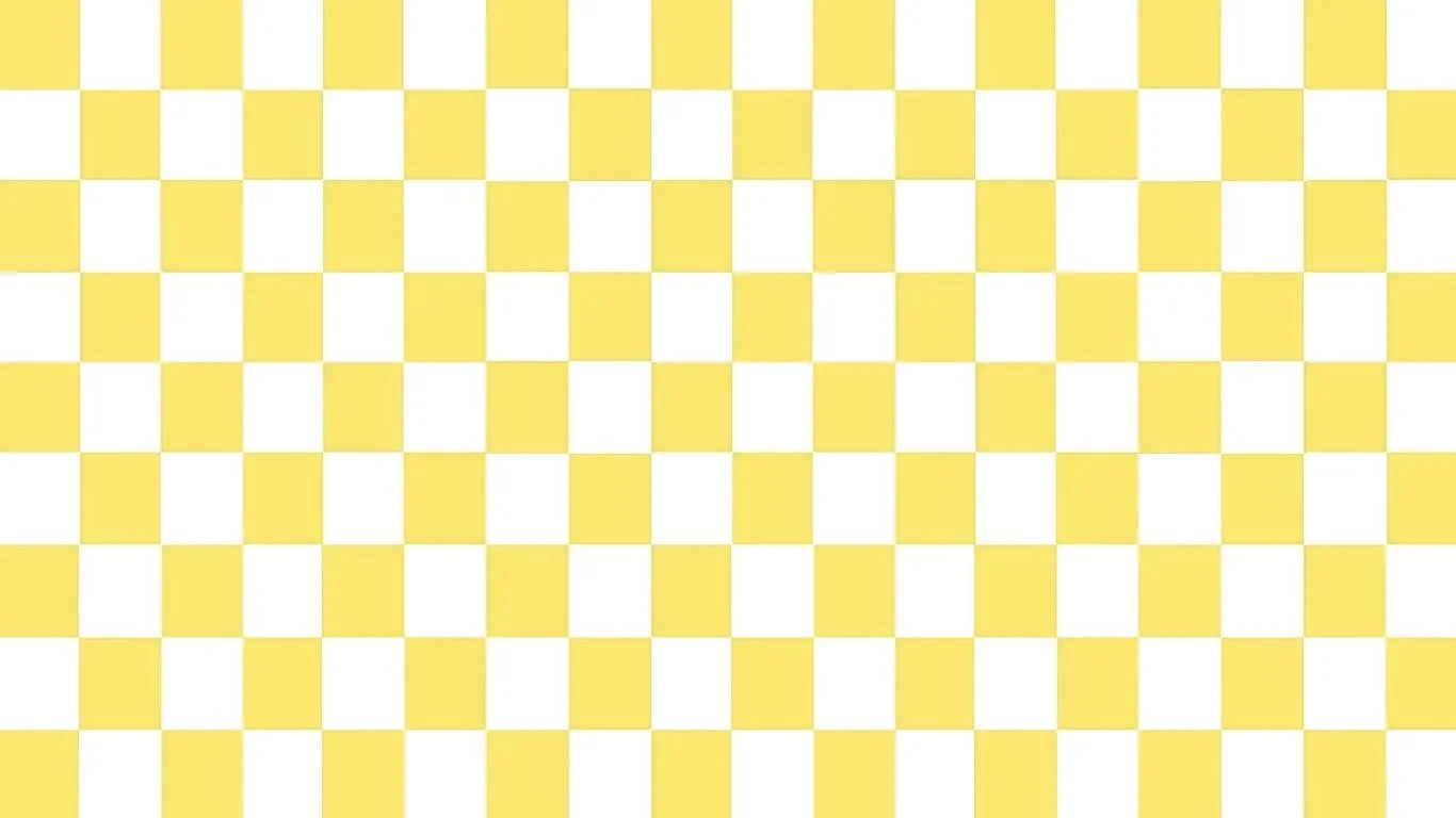 A pattern of yellow and white checkerboard squares.