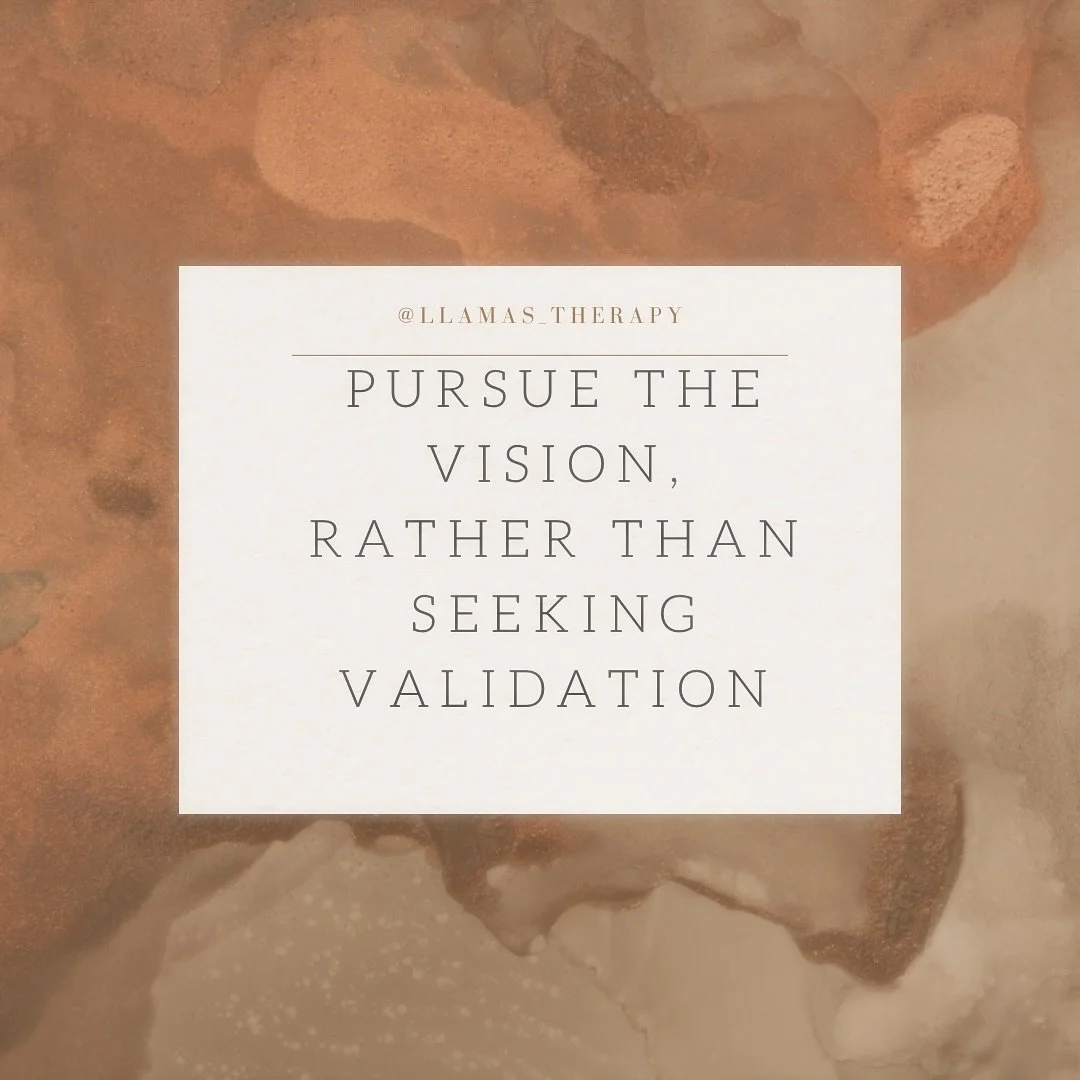 When your focus shifts from being seen to creating something meaningful, everything changes. 💡

🧠 Therapist Reminder:
The need for validation is human, but it can&rsquo;t define your worth. Therapy can help you untangle where that need comes from, 