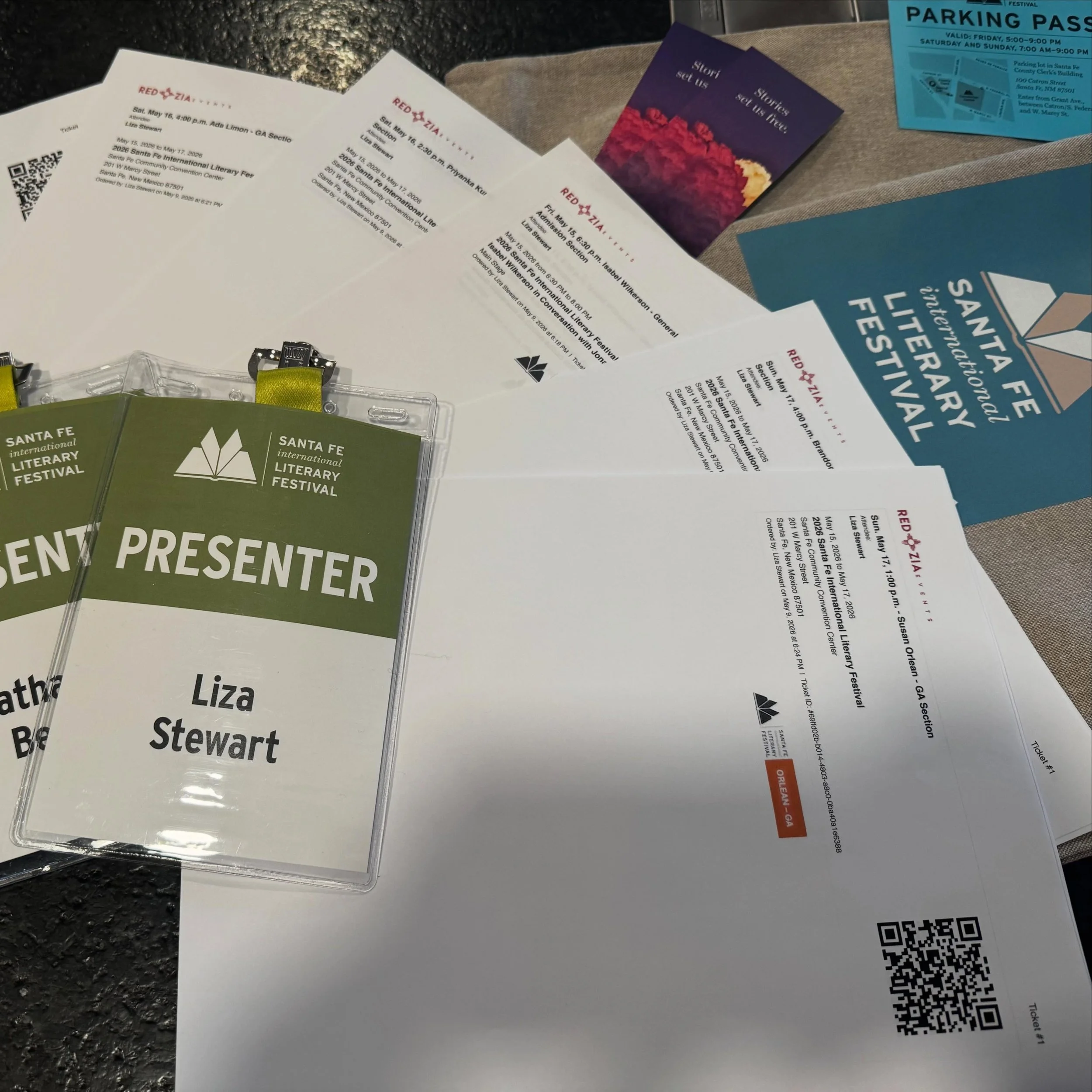 Just received our presenter badges, but (most importantly) complimentary tickets to some of the most exciting events at this year&rsquo;s @sfinternationallitfest 

These tickets will be distributed among the unhoused writers we serve with the Voice P