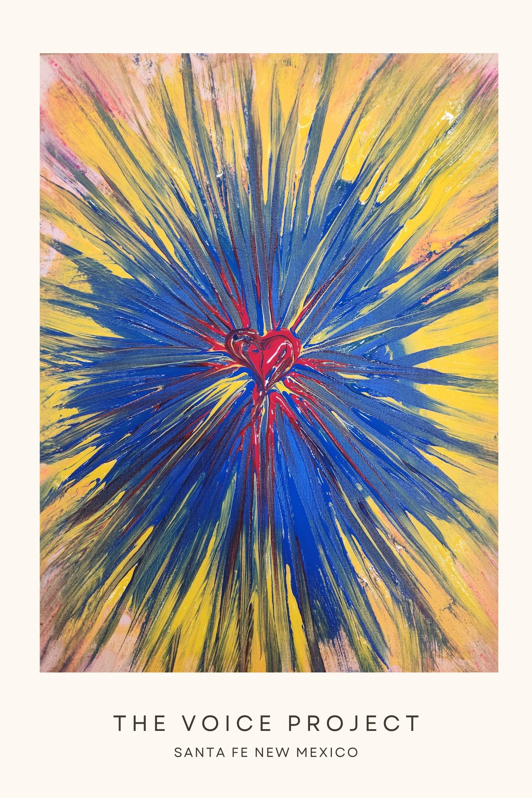 Postcard from the Voice Project - Artist: Luis Castro, Print & Distribution courtesy of Santa Fe International Literary Festival